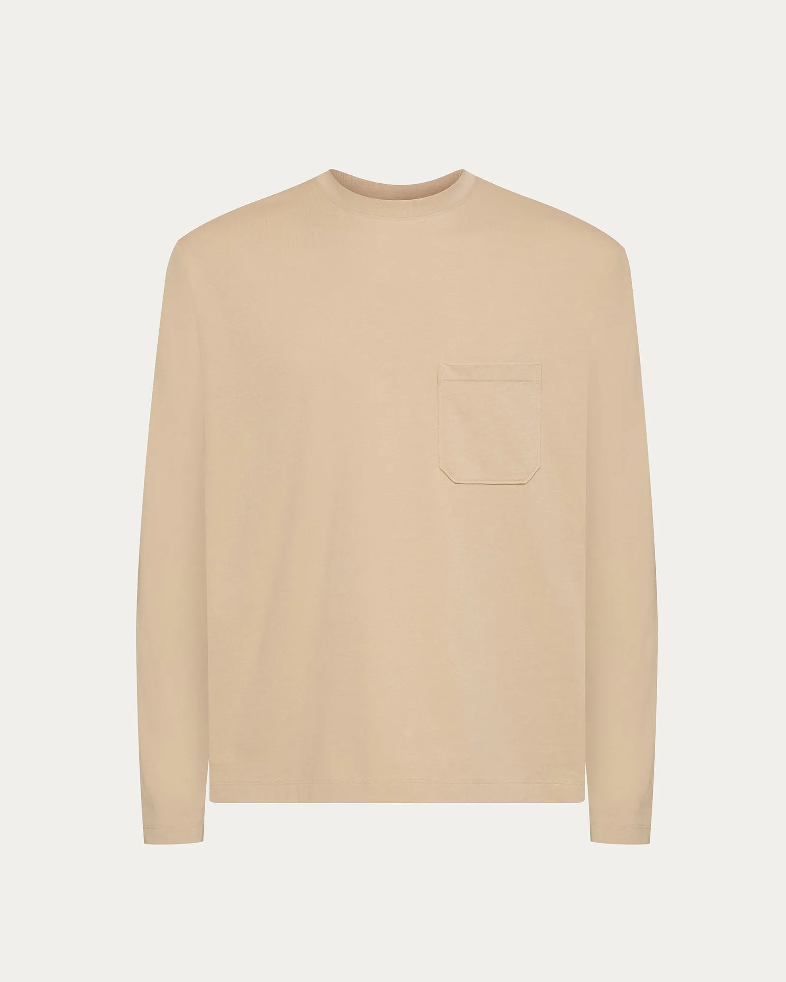 Heavyweight Jersey Long Sleeve Crew - Macadamia sold by ATM product image thumbnail 5