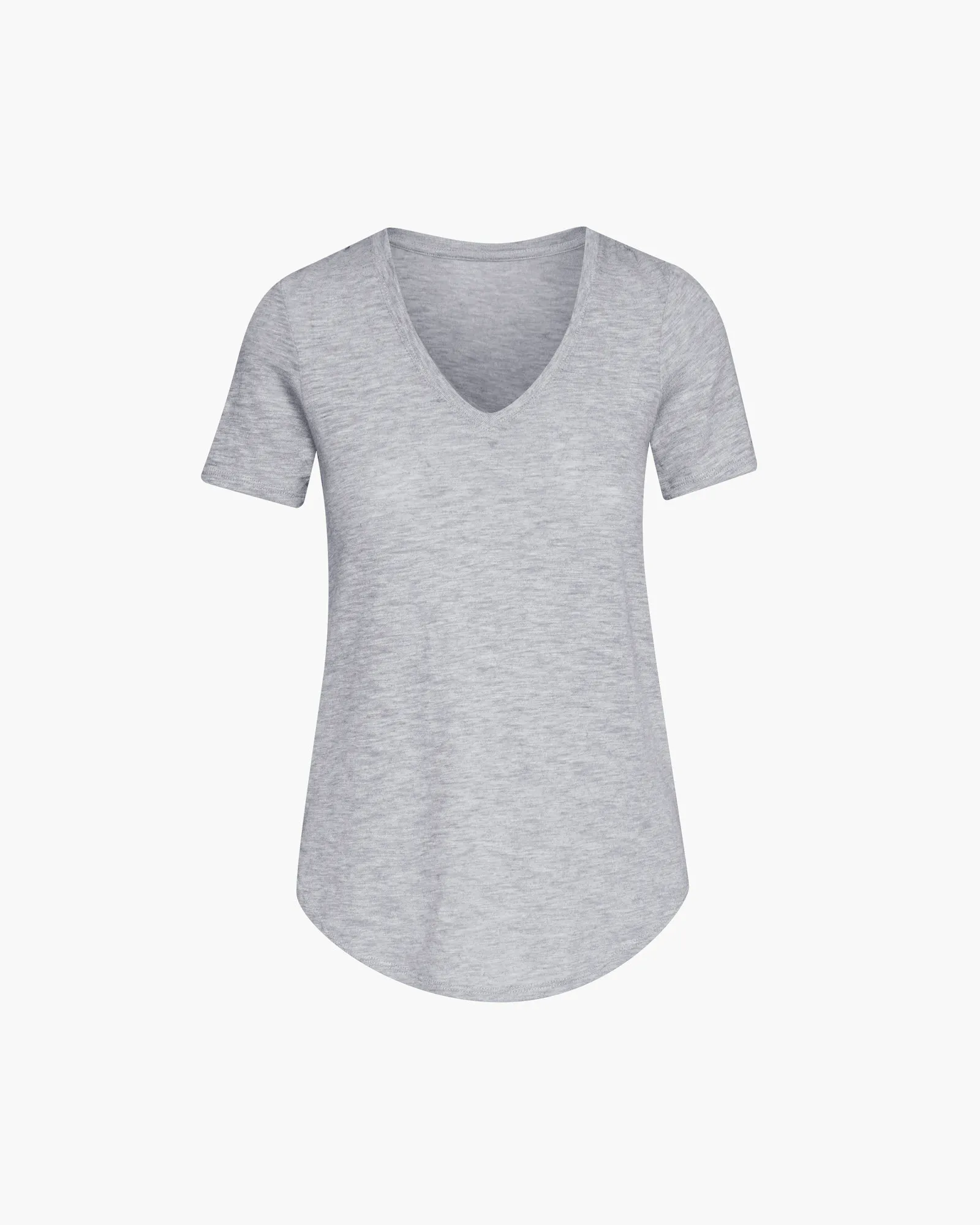 Slub Jersey Classic V-Neck Tee - Heather Grey sold by ATM product image thumbnail 5