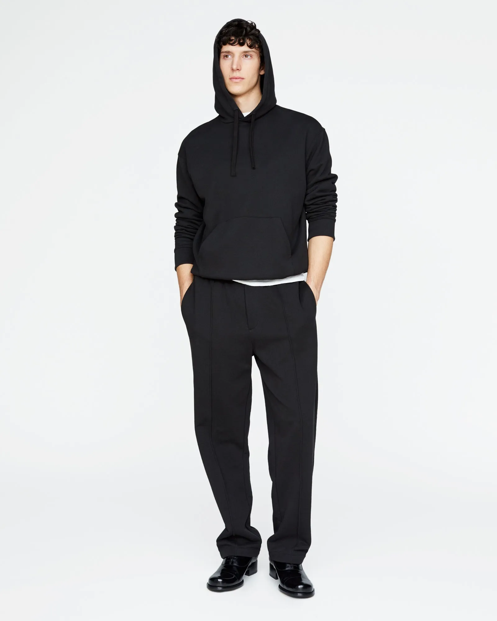 French Terry Straight Leg Sweatpants - Black sold by ATM product image thumbnail 2
