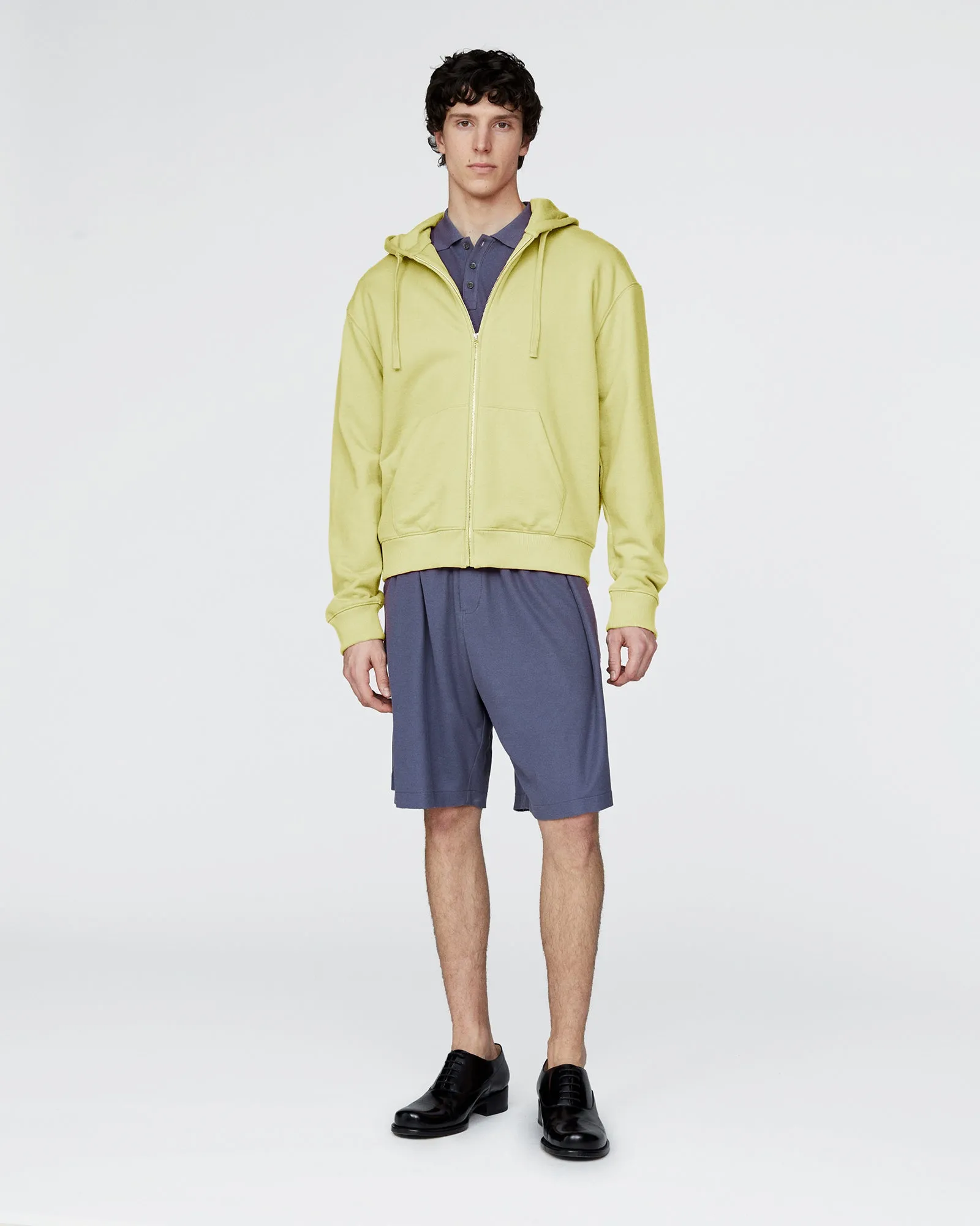 French Terry Zip-Up Hoodie - Mellow Yellow sold by ATM product image thumbnail 2