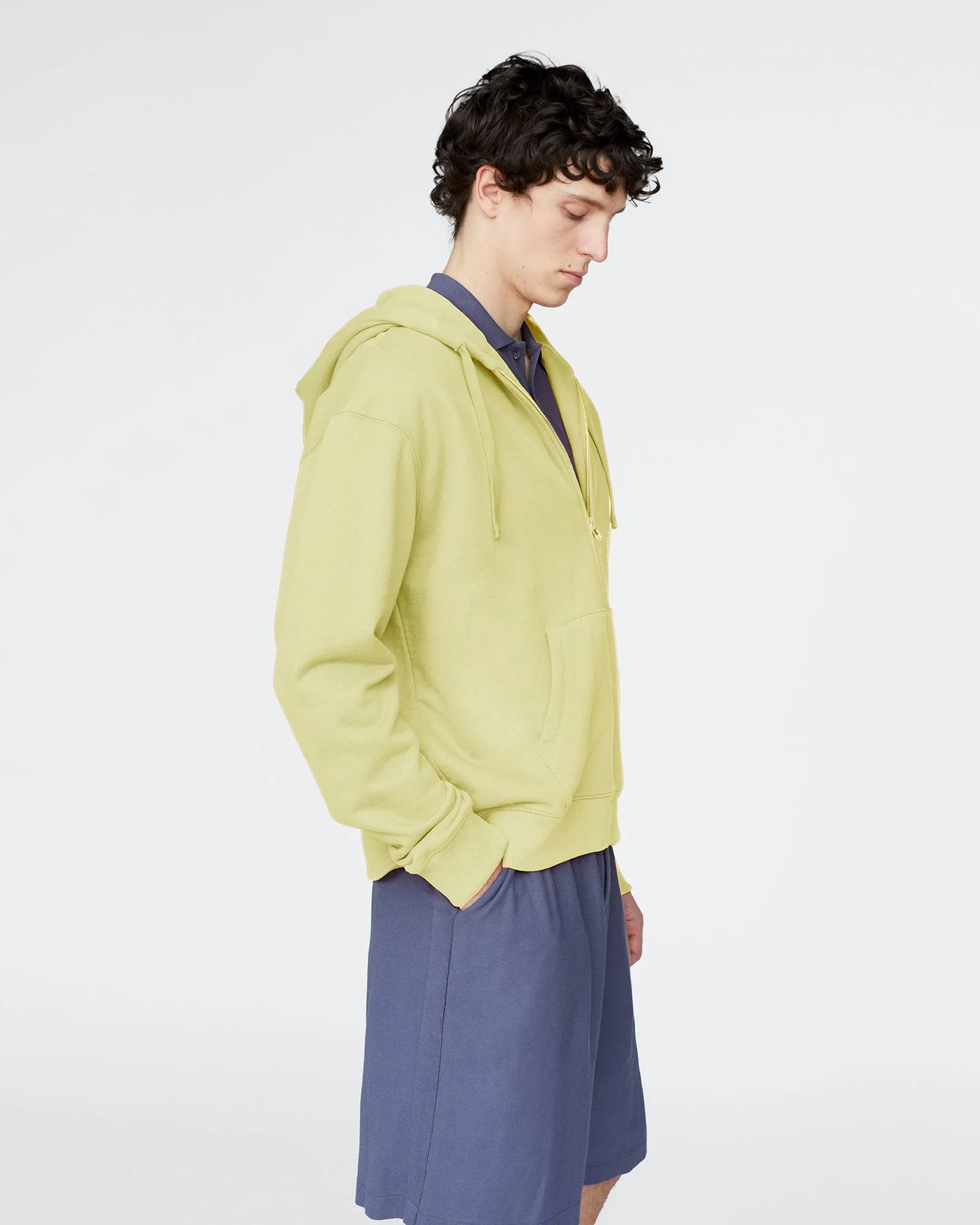 French Terry Zip-Up Hoodie - Mellow Yellow sold by ATM product image thumbnail 3