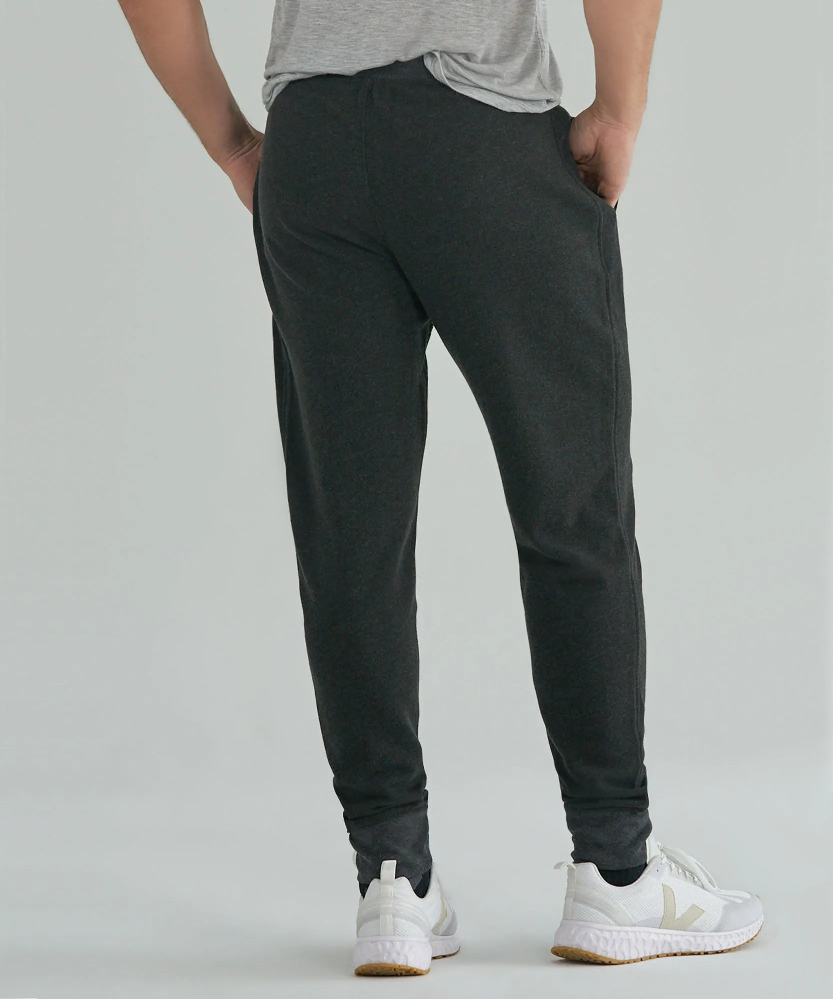 French Terry Sweatpants - Heather Charcoal sold by ATM Anthony Thomas Melillo product image thumbnail 3