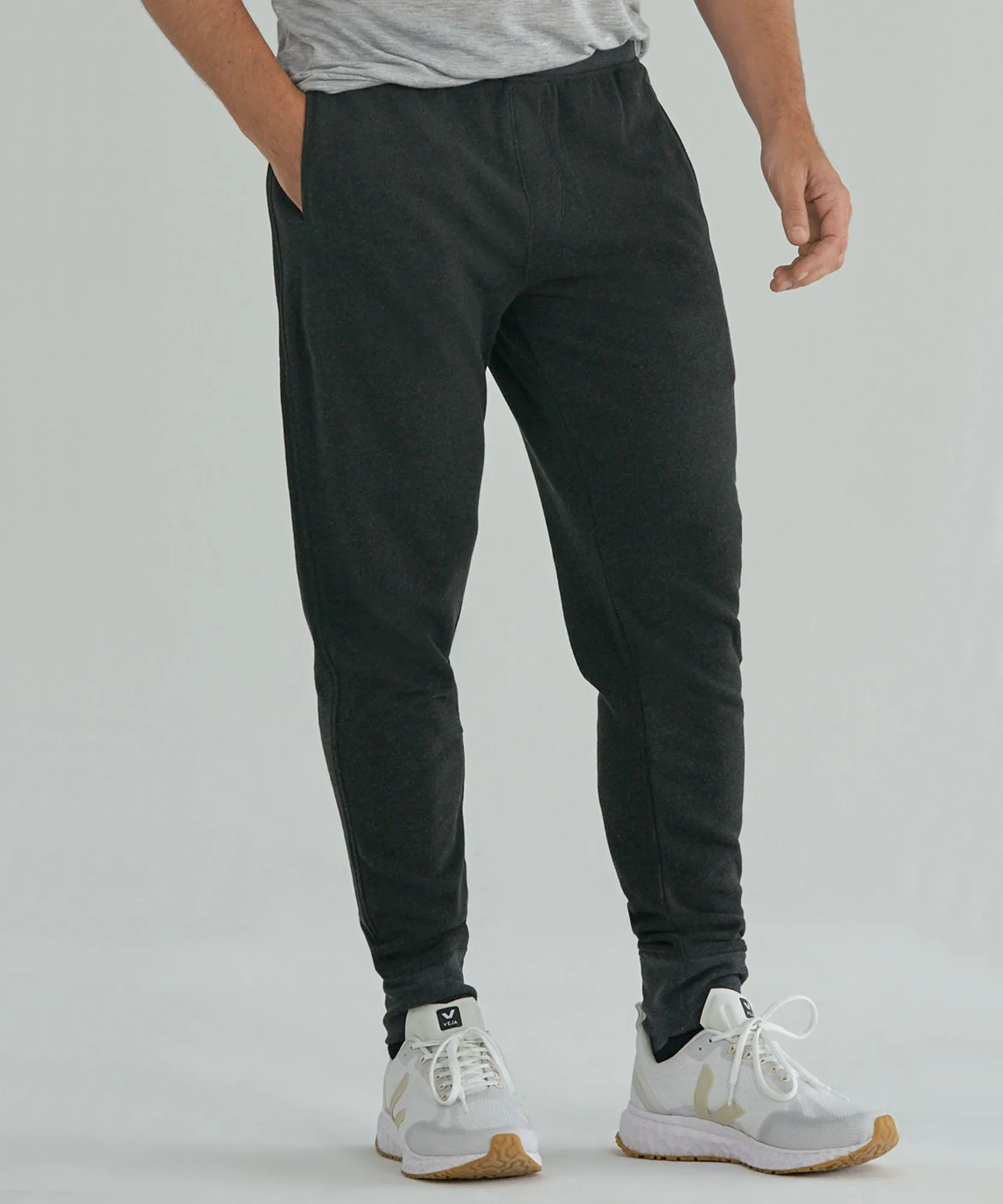 French Terry Sweatpants - Heather Charcoal sold by ATM Anthony Thomas Melillo