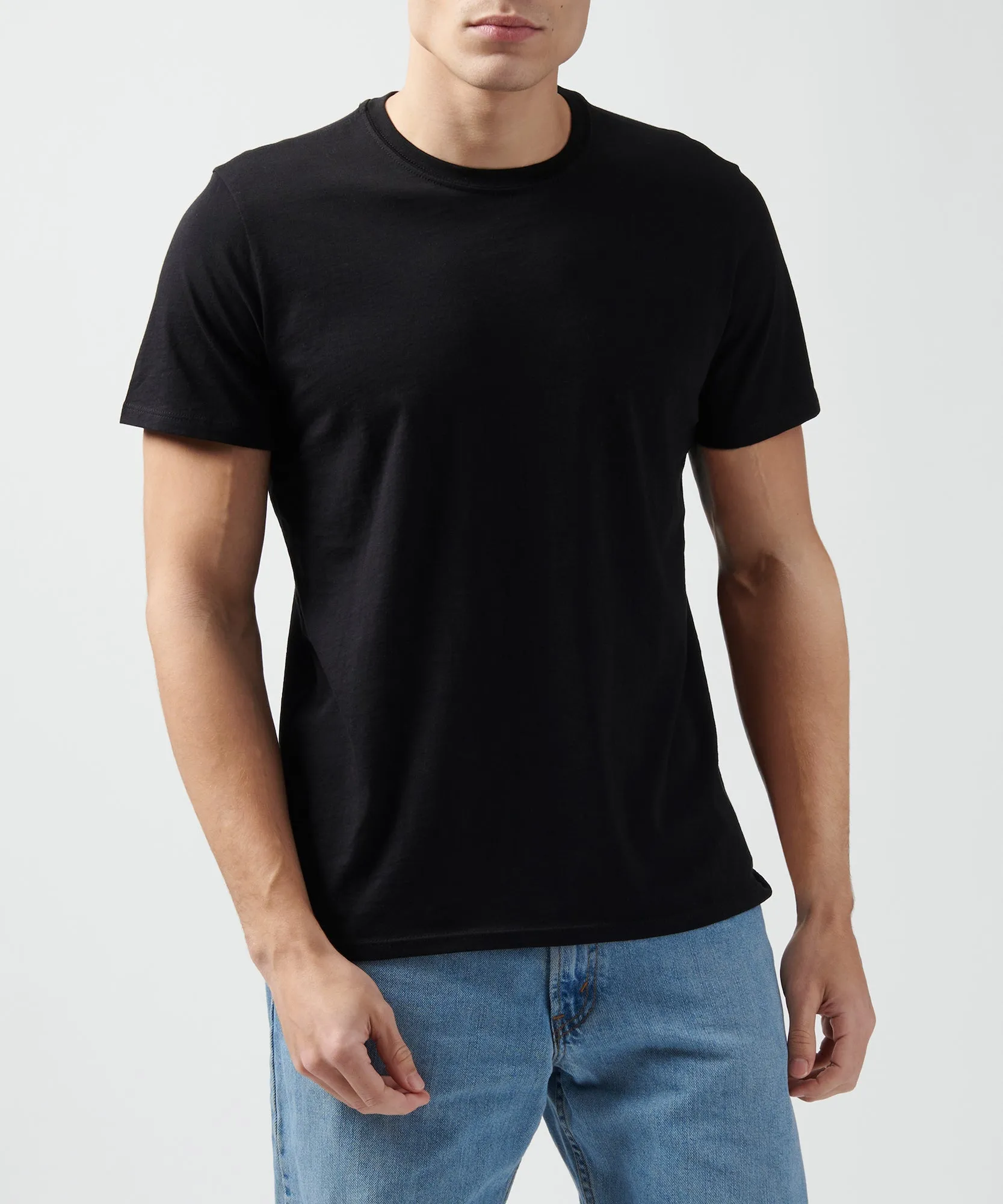 Classic Jersey Crew Neck Tee - Black sold by ATM product image thumbnail 2