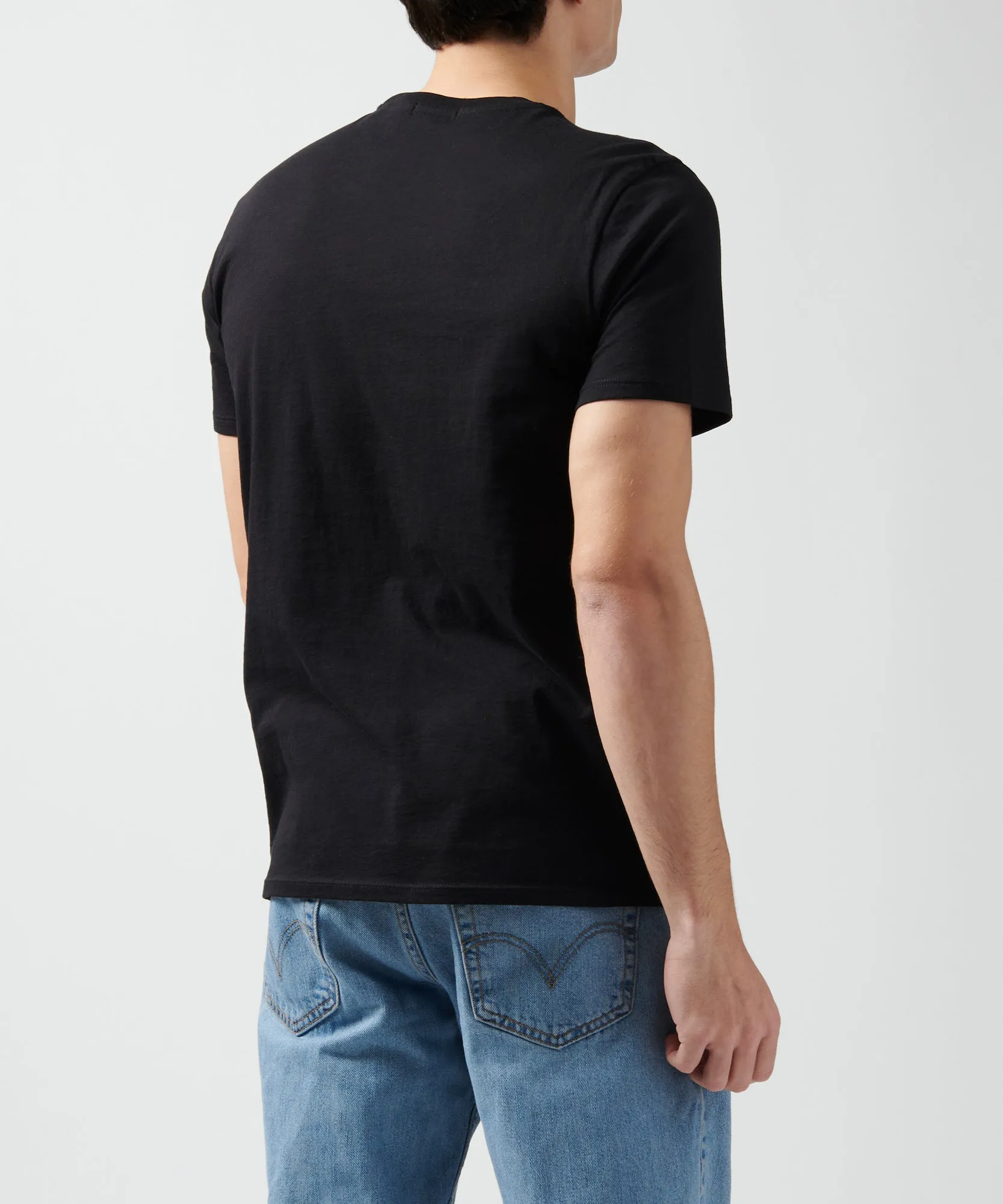 Classic Jersey Crew Neck Tee - Black sold by ATM product image thumbnail 3