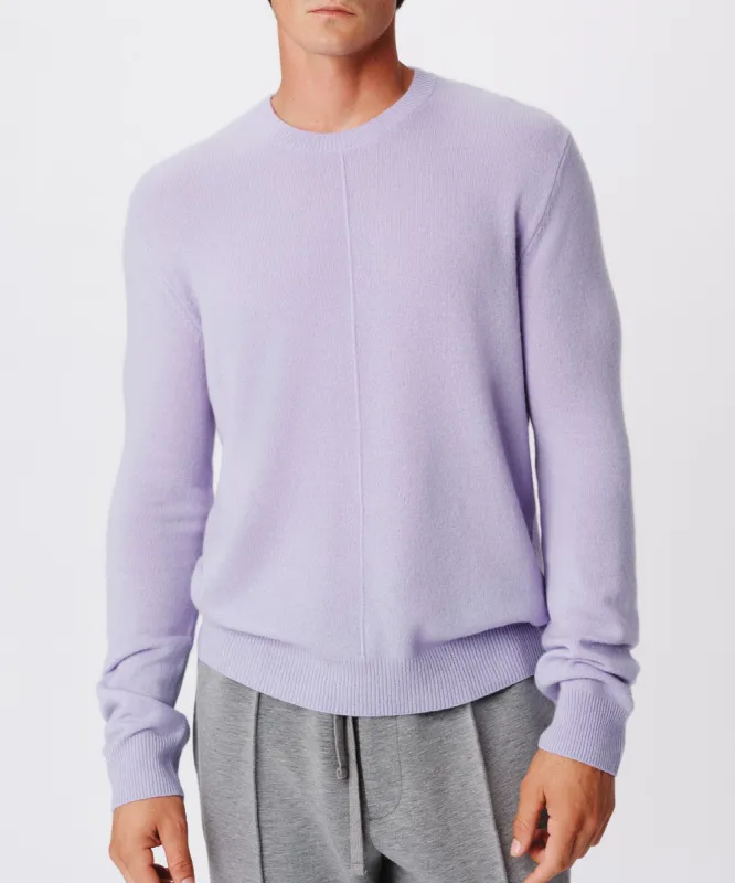Wool Cashmere Seamed Crew Neck Sweater - Skyflower sold by ATM Anthony Thomas Melillo