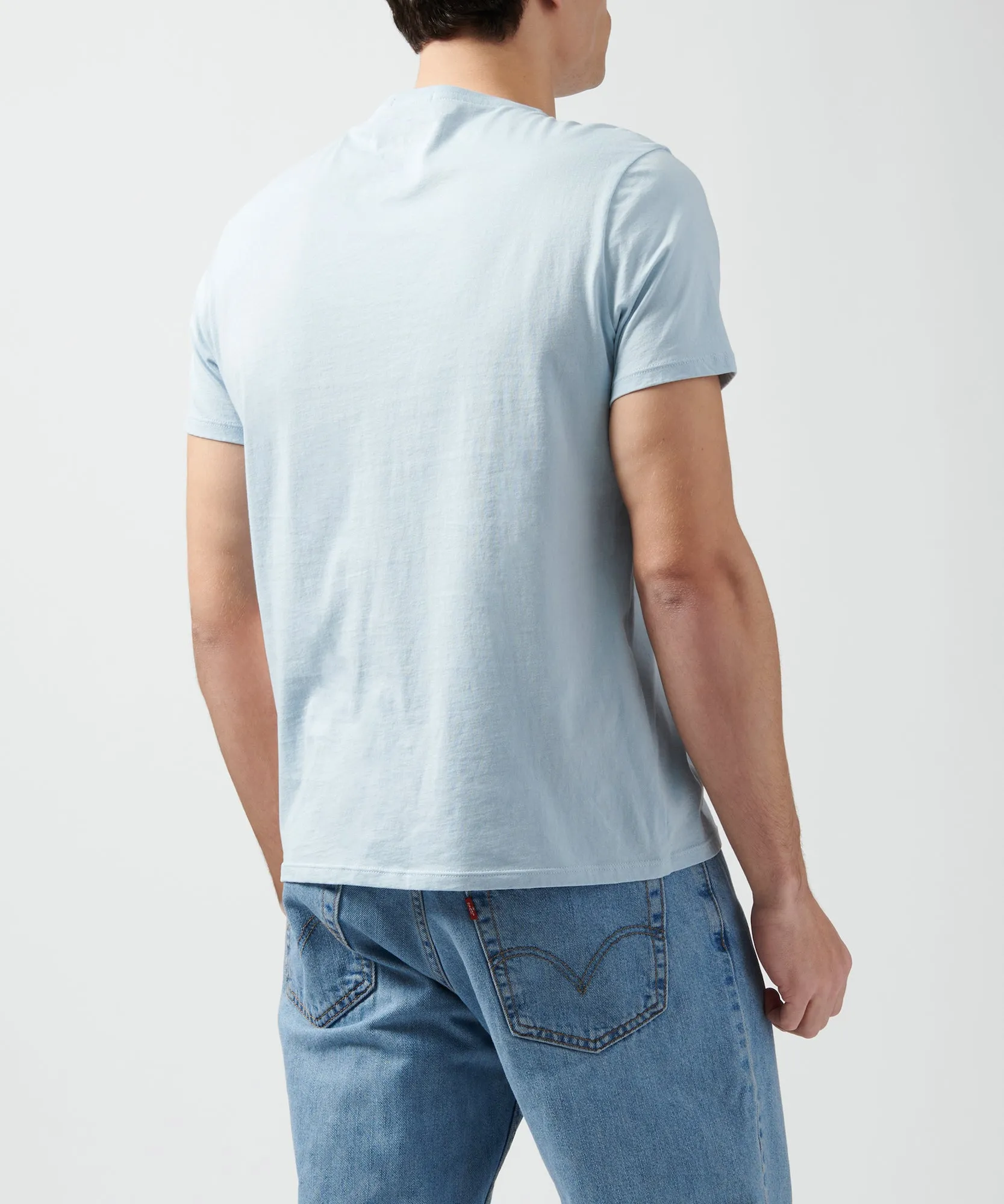 Classic Jersey Crew Neck Tee - Blue sold by ATM Anthony Thomas Melillo product image thumbnail 2