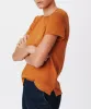 Slub Jersey Schoolboy Short Sleeve Crew Neck Tee - Cornelian Stone sold by ATM Anthony Thomas Melillo
