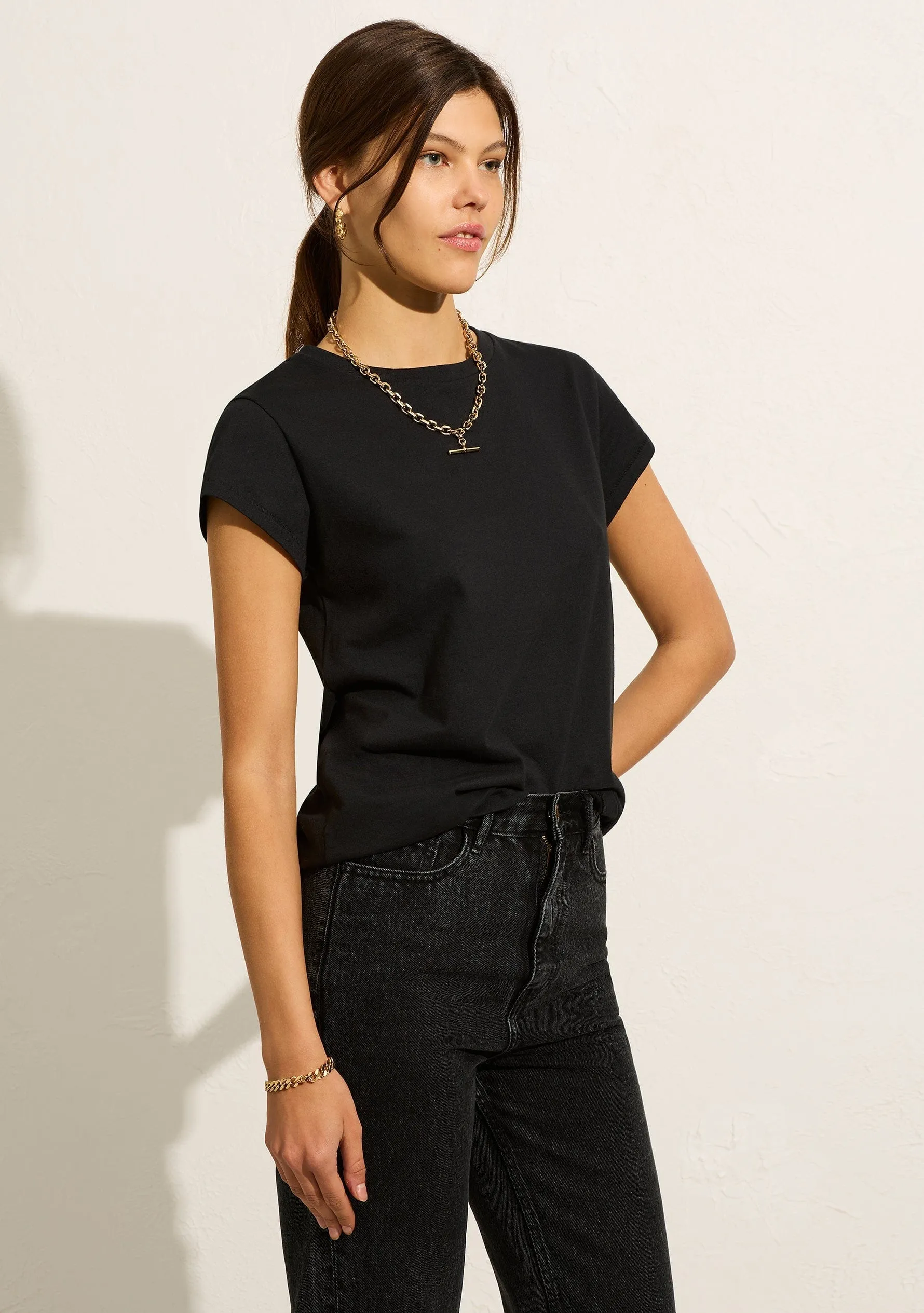 Cap Sleeve Tee sold by Auguste The Label