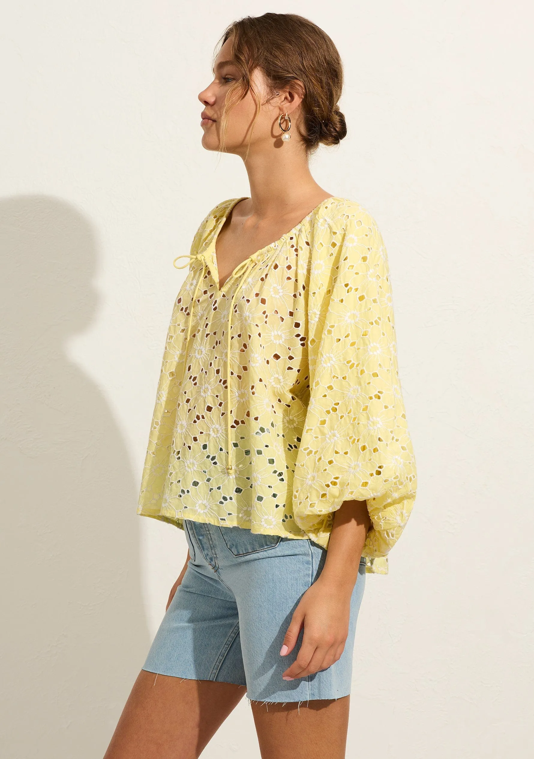 Cora Embroidered Blouse sold by Auguste The Label