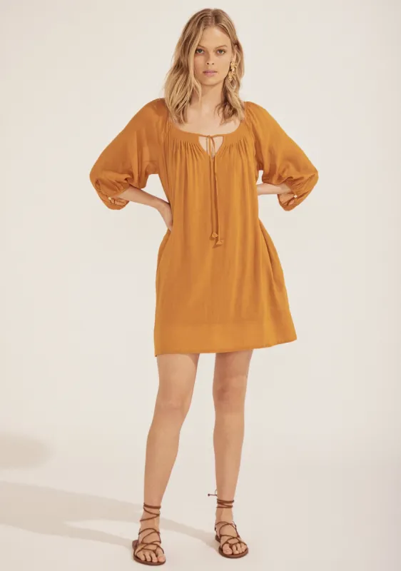 Jonah Mini Dress Mustard sold by Auguste The Label