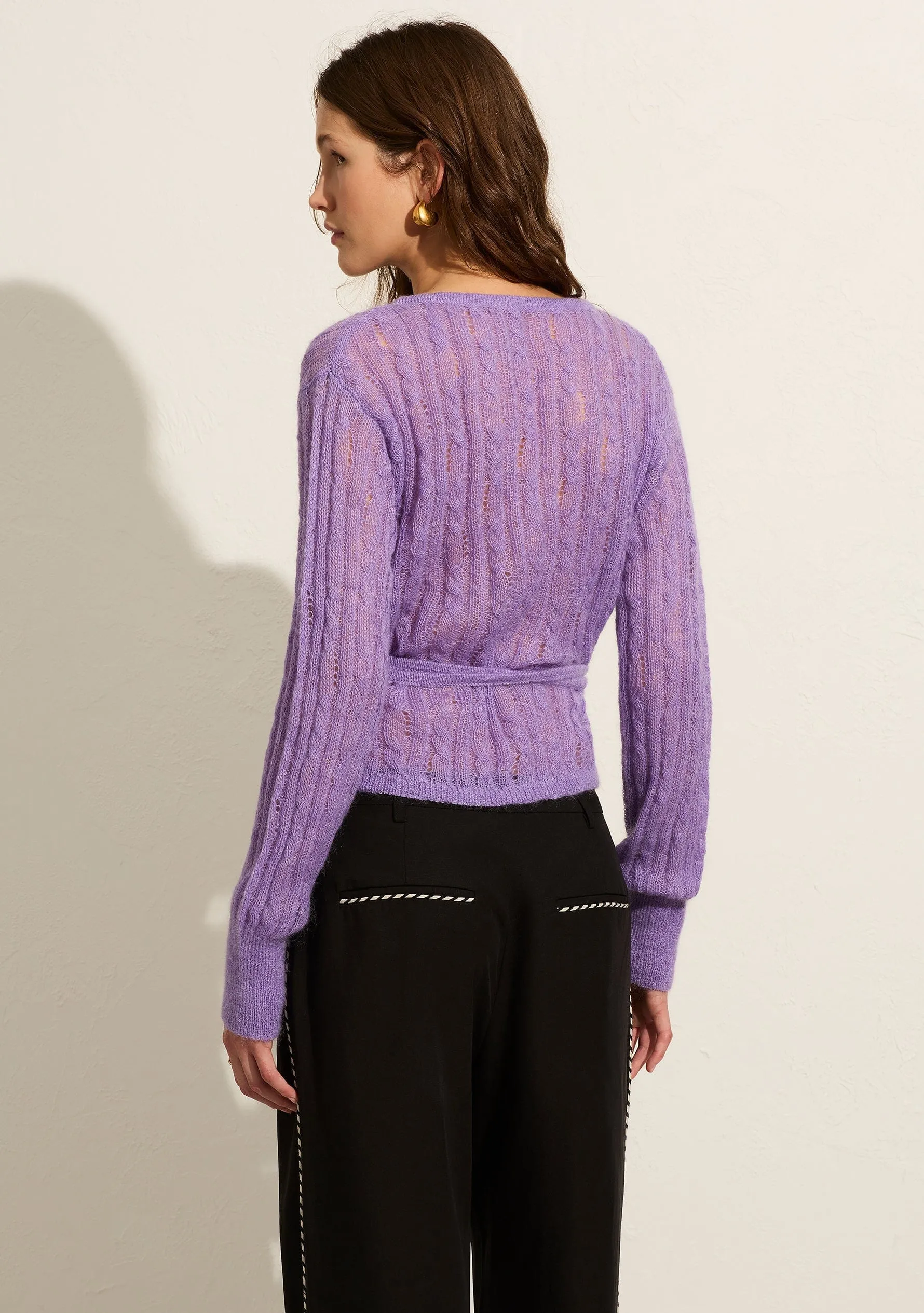 Rowan Wrap Knit Cardigan sold by Auguste The Label product image thumbnail 3