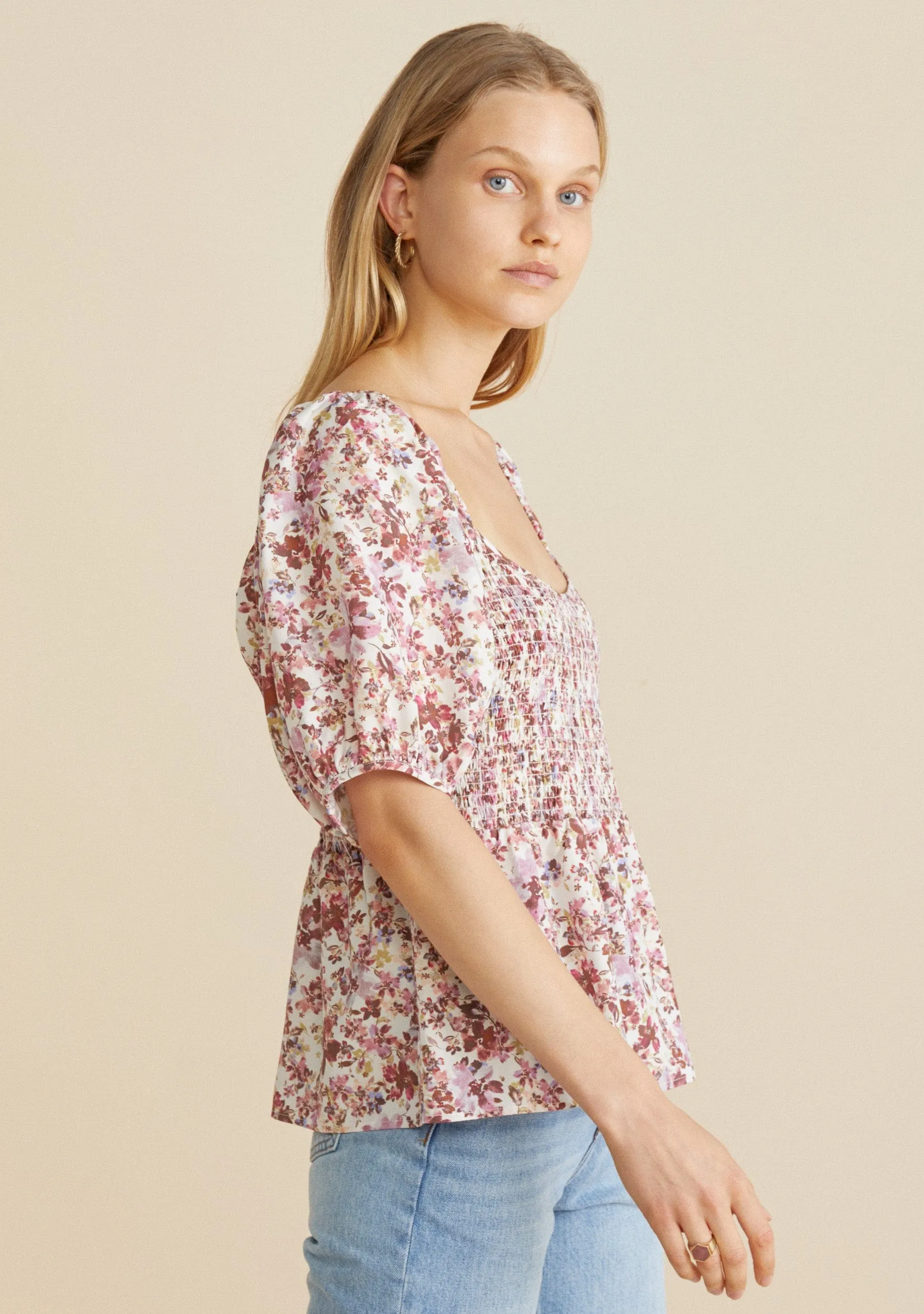 Rosemary Annastasia Blouse Pink sold by Auguste The Label