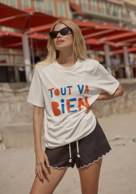 Everythings Good Boyfriend Tee made by Auguste The Label