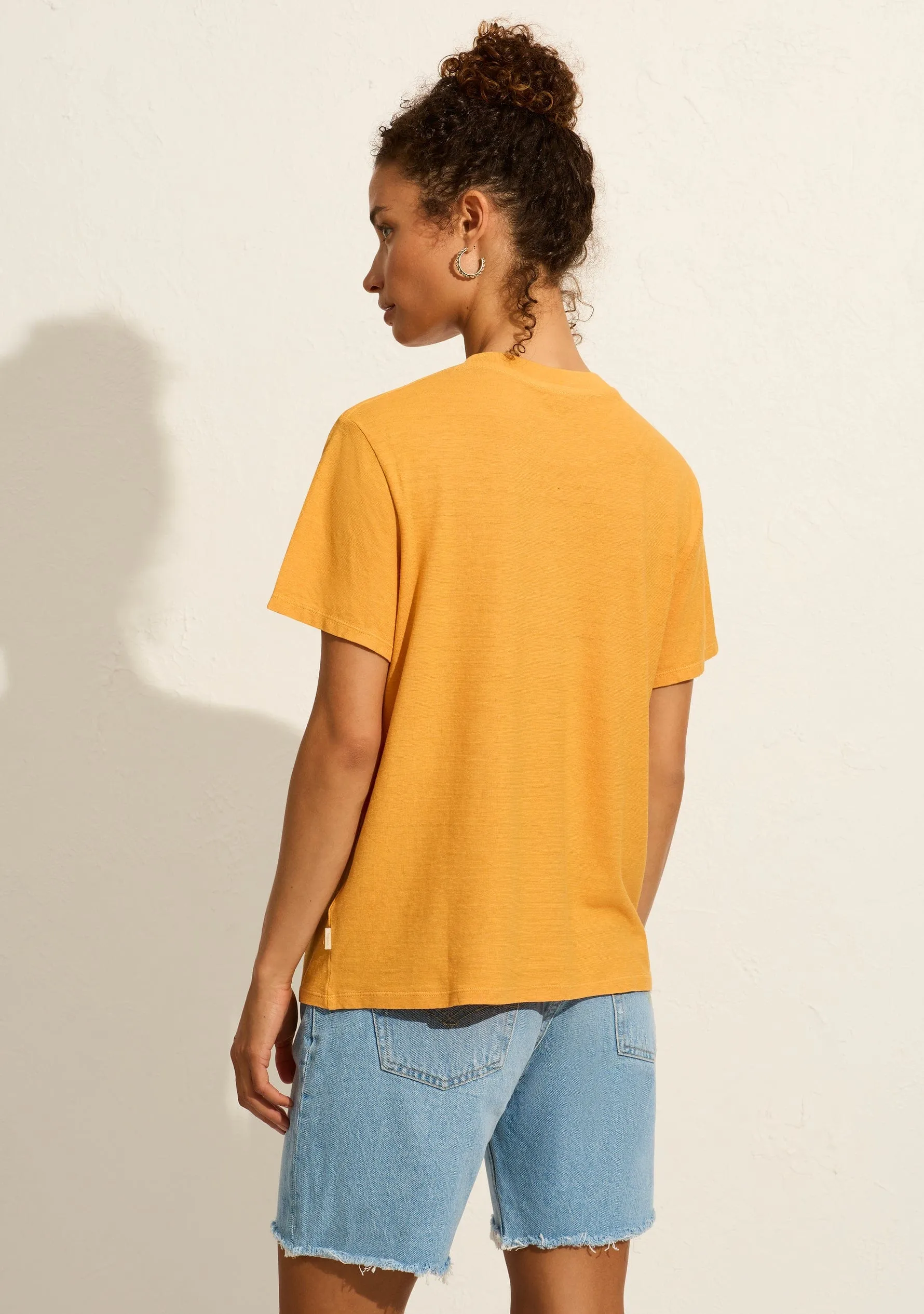 Fleurs Classic Tee Mango sold by Auguste The Label product image thumbnail 2