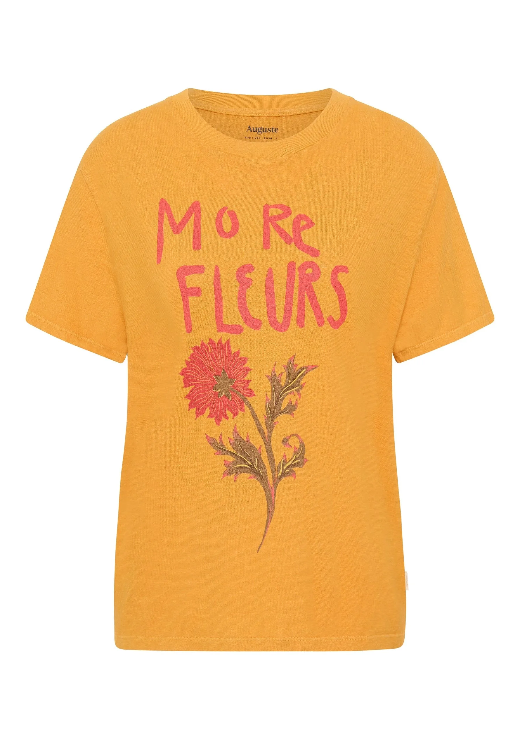 Fleurs Classic Tee Mango sold by Auguste The Label product image thumbnail 4
