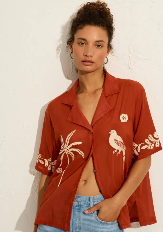 Embroidered Rio Shirt made by Auguste The Label
