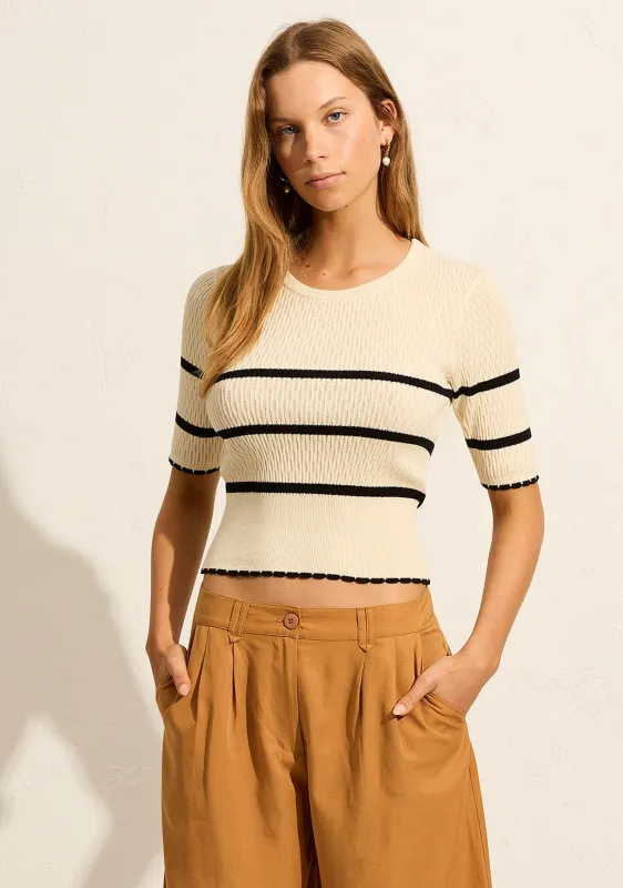Mila Knit Tee sold by Auguste The Label