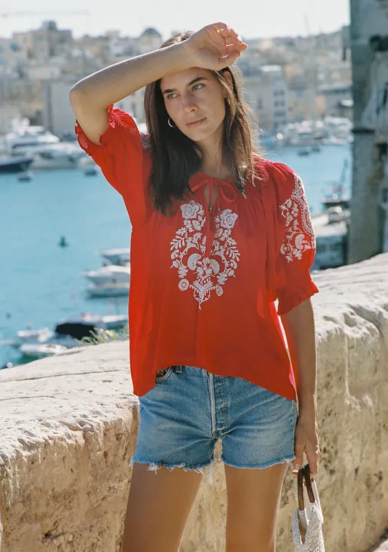 Indra Embroidered Blouse sold by Auguste The Label