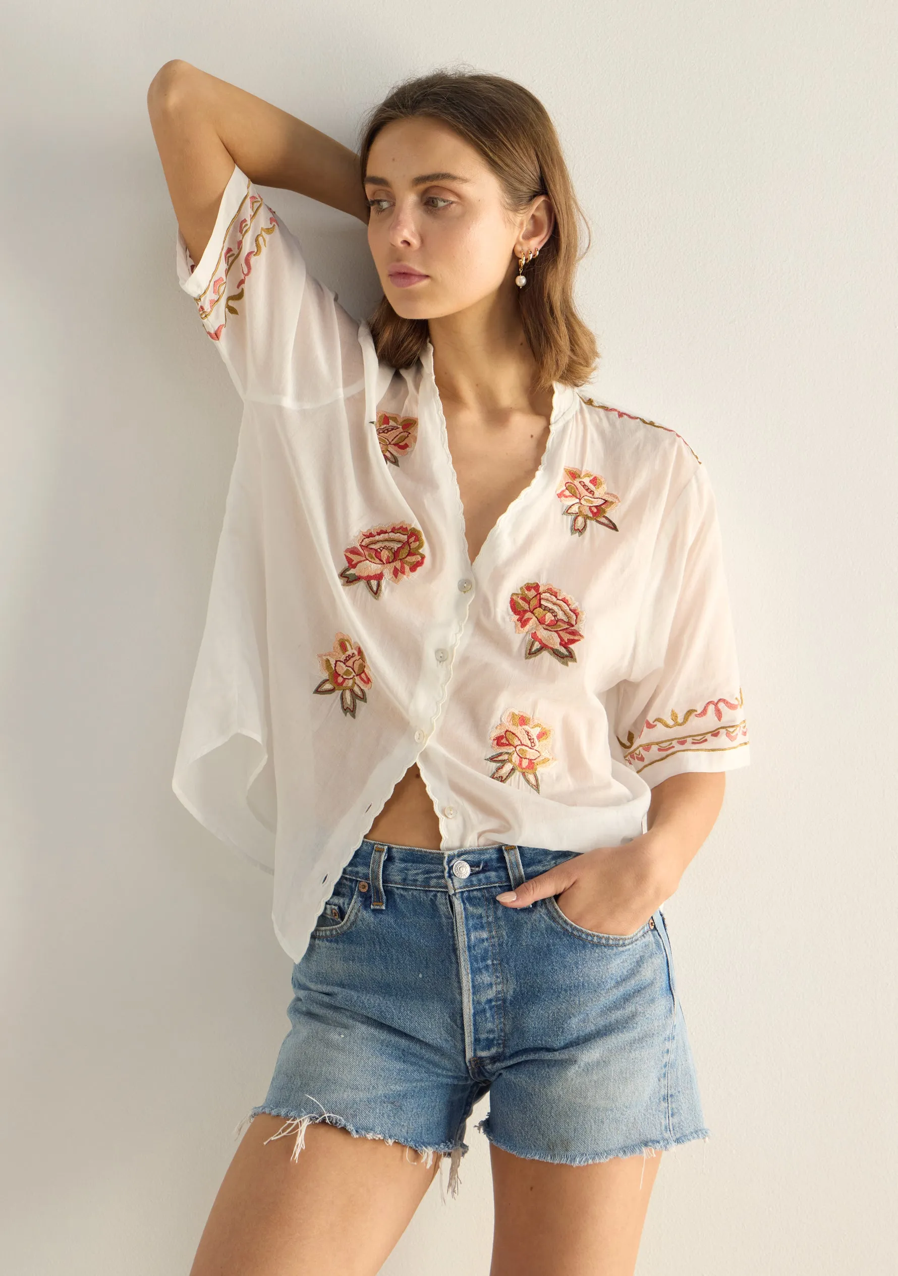 Vesper Embroidered Blouse sold by Auguste The Label product image thumbnail 5