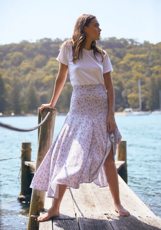 Eloise Rae Midi Skirt Violet - R1 sold by Auguste The Label