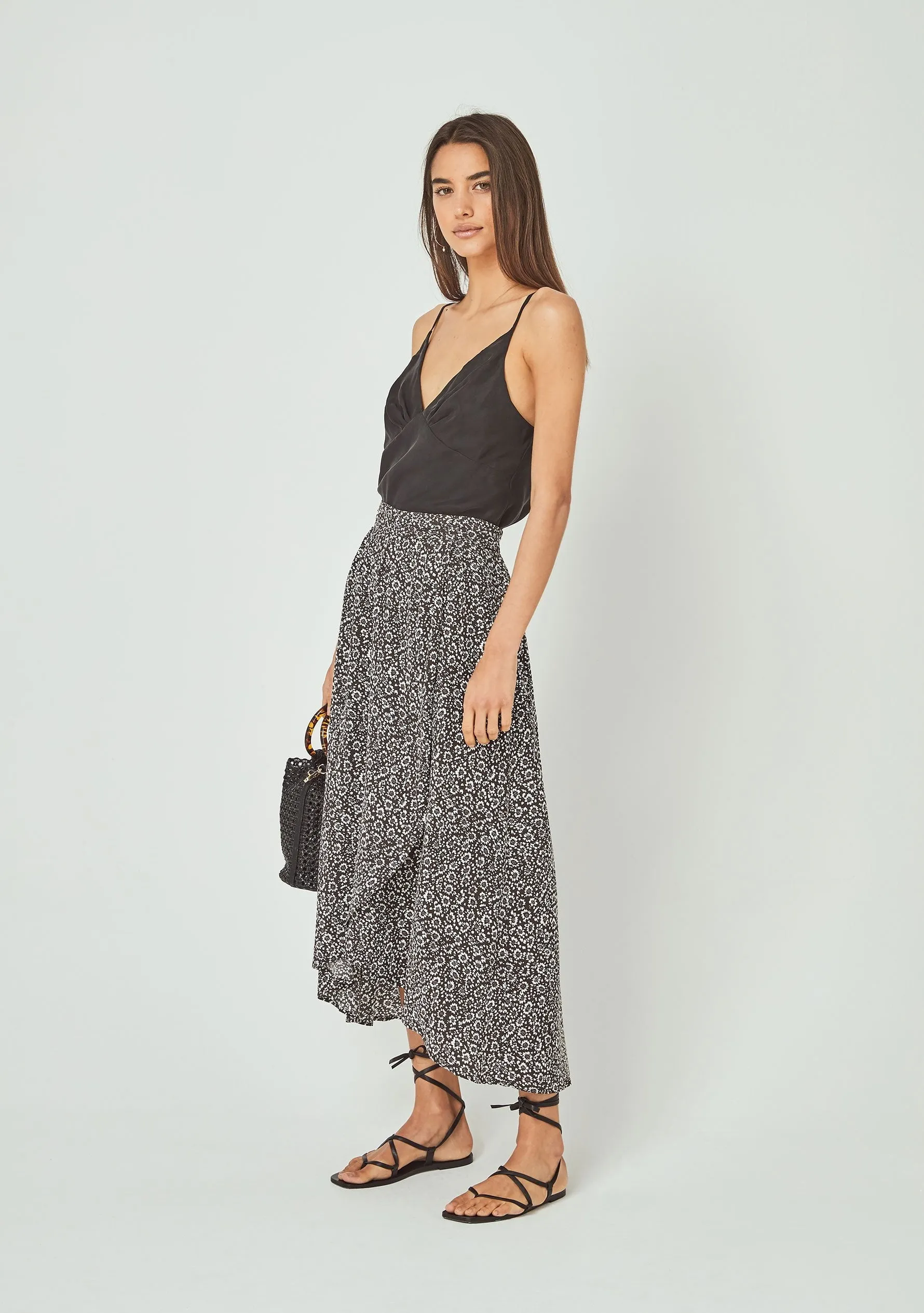 Marlowe Tess Midi Skirt Charcoal - R2 sold by Auguste The Label product image thumbnail 3