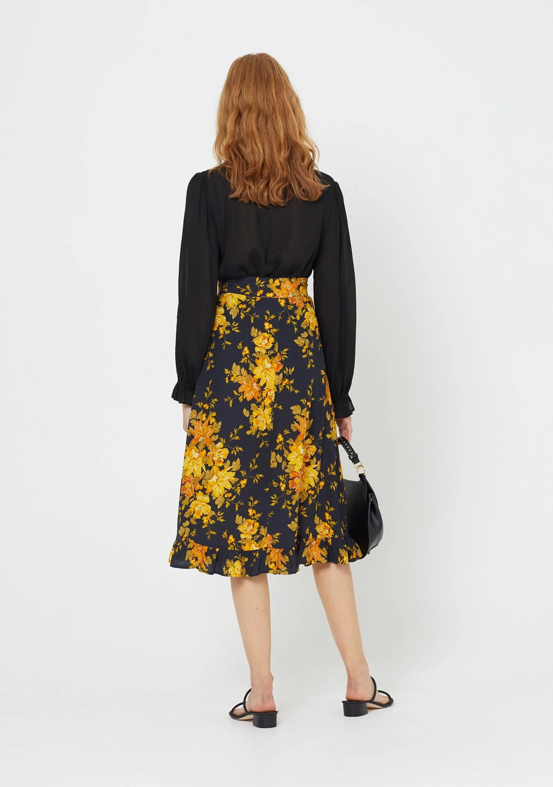 Devon Gia Midi Skirt Black - R8 sold by Auguste The Label product image thumbnail 4