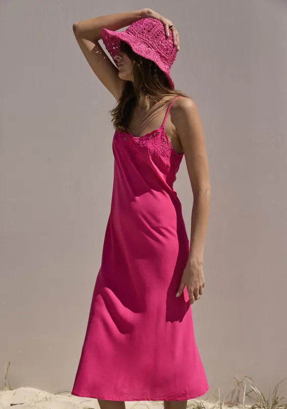Theodore Midi Dress Fuchsia - R16 sold by Auguste The Label