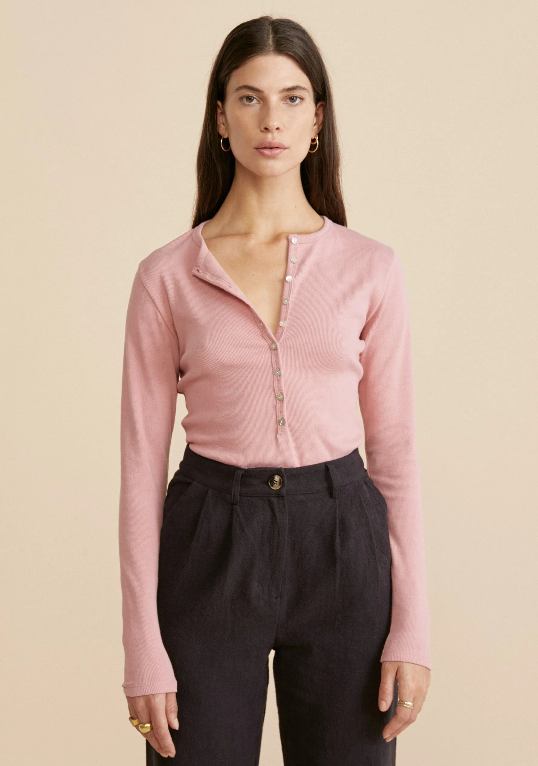 Mateo Henley Tee Rose - R11 sold by Auguste The Label