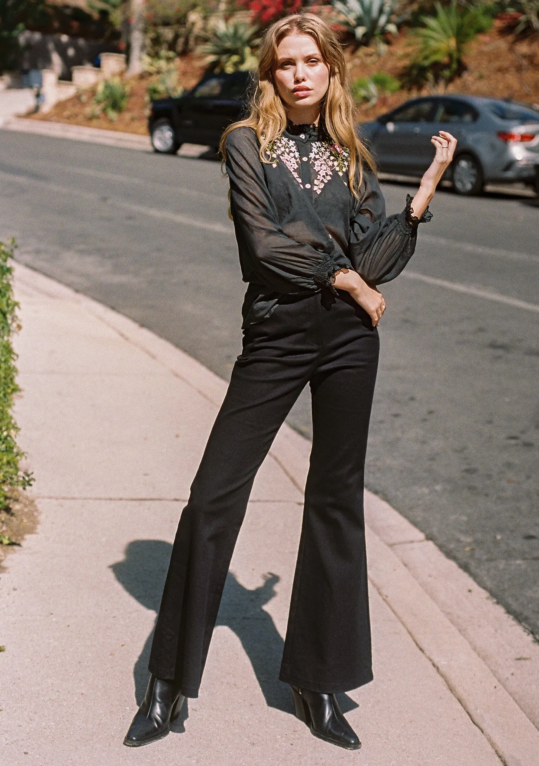 Quinn Flare Pant Black - R5 sold by Auguste The Label