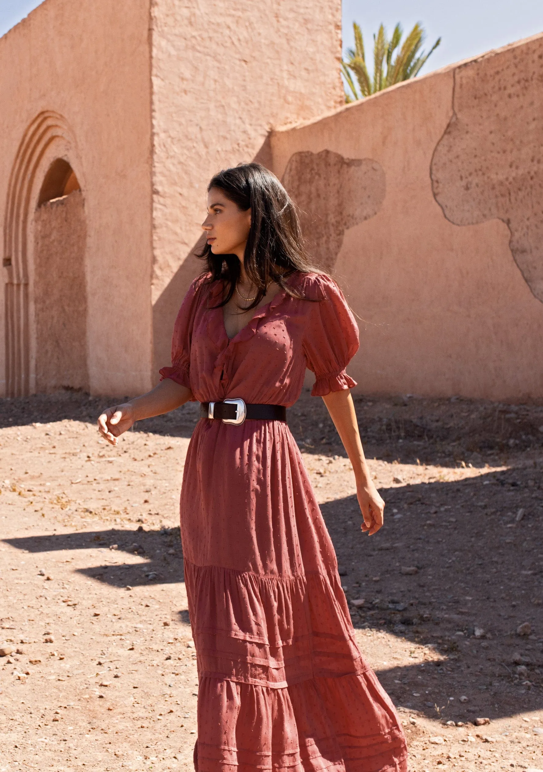Venice Maxi Dress Berry - R16 sold by Auguste The Label