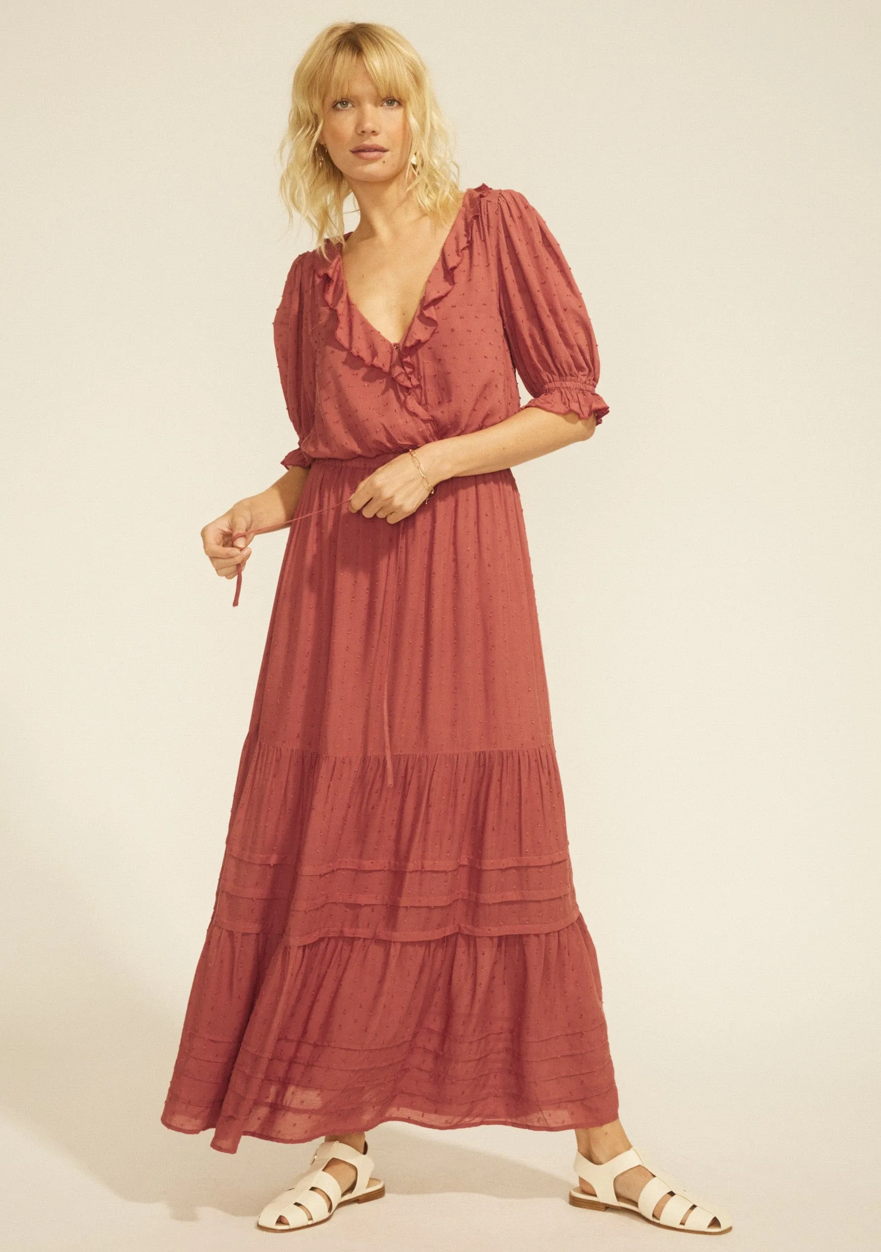 Venice Maxi Dress Berry - R16 sold by Auguste The Label product image thumbnail 2