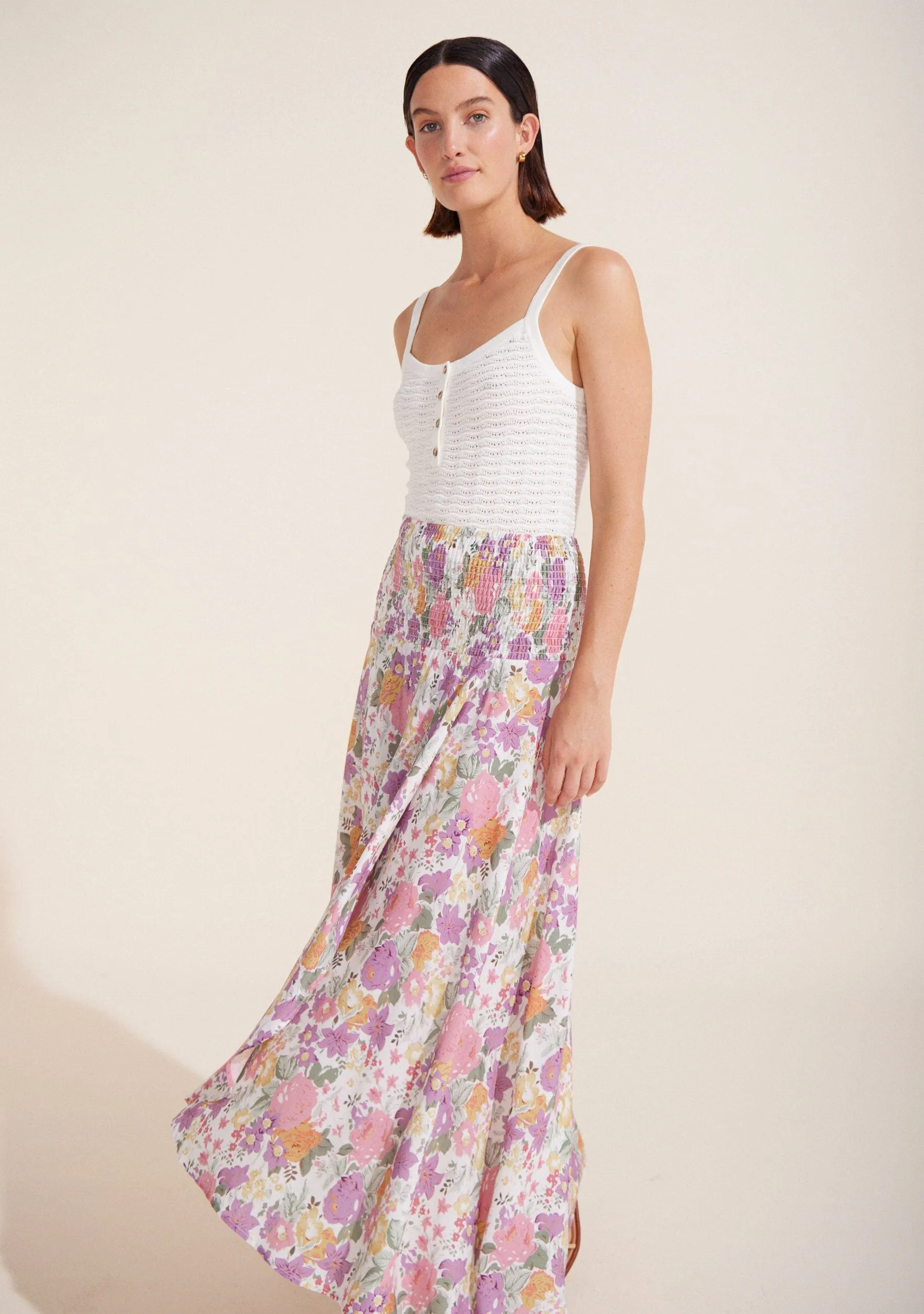 Camila Shirred Waist Maxi Skirt - R5 sold by Auguste The Label product image thumbnail 2