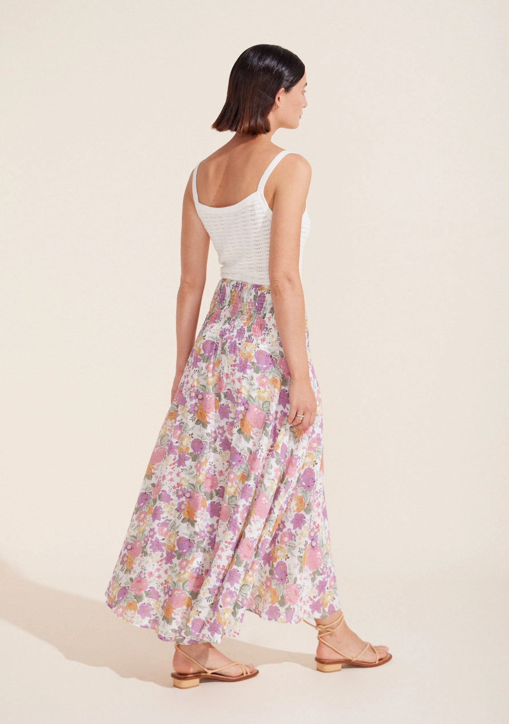 Camila Shirred Waist Maxi Skirt - R5 sold by Auguste The Label product image thumbnail 4