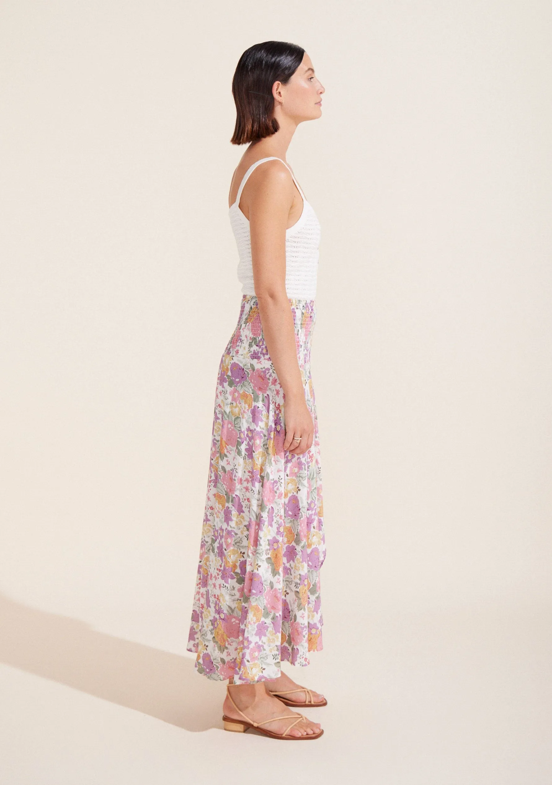 Camila Shirred Waist Maxi Skirt - R5 sold by Auguste The Label product image thumbnail 3