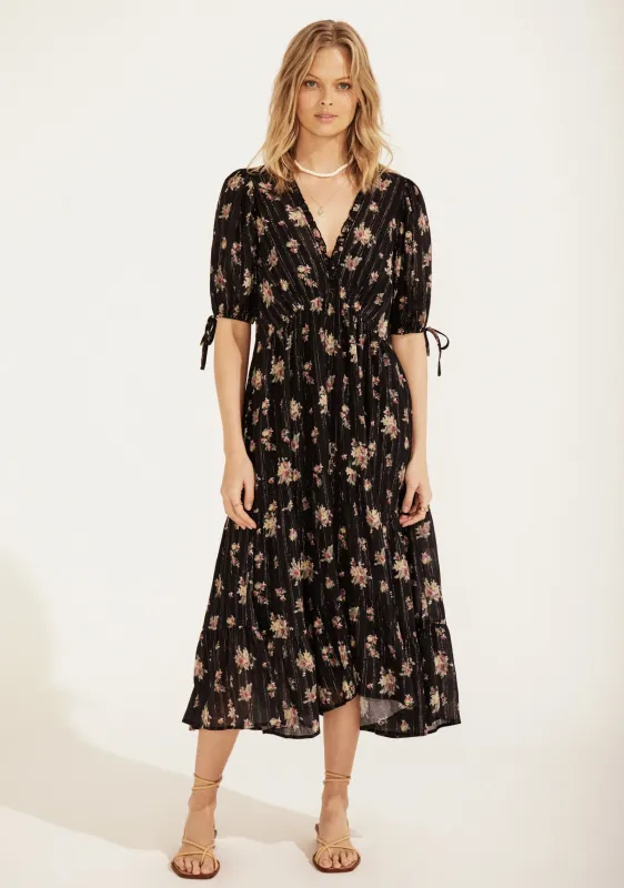 Jordyn Rye Midi Dress Black - R16 sold by Auguste The Label
