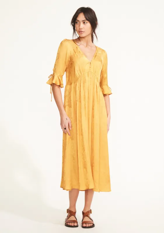 Francie Midi Dress Mustard - R15 sold by Auguste The Label