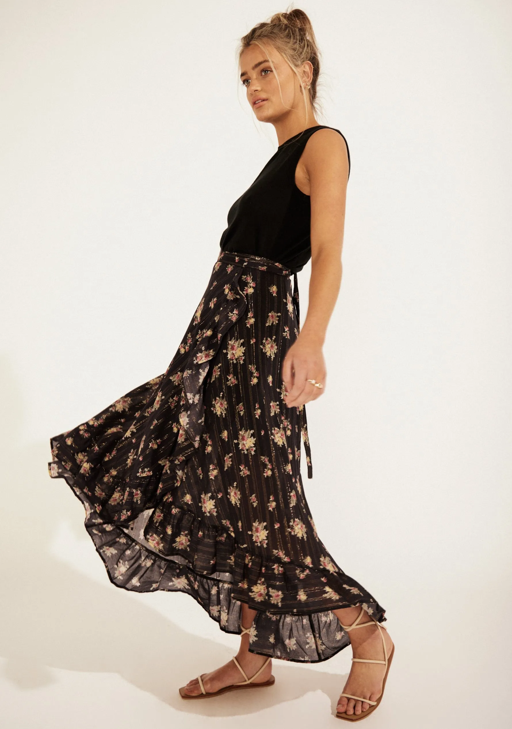 Jordyn Elsie Maxi Skirt Black - R8 sold by Auguste The Label product image thumbnail 2