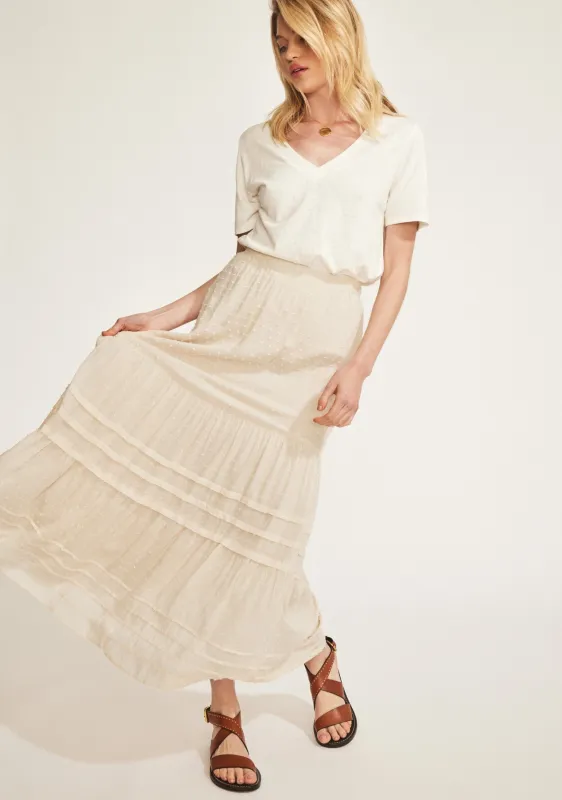 Whitney Maxi Skirt Vanilla - R1 sold by Auguste The Label