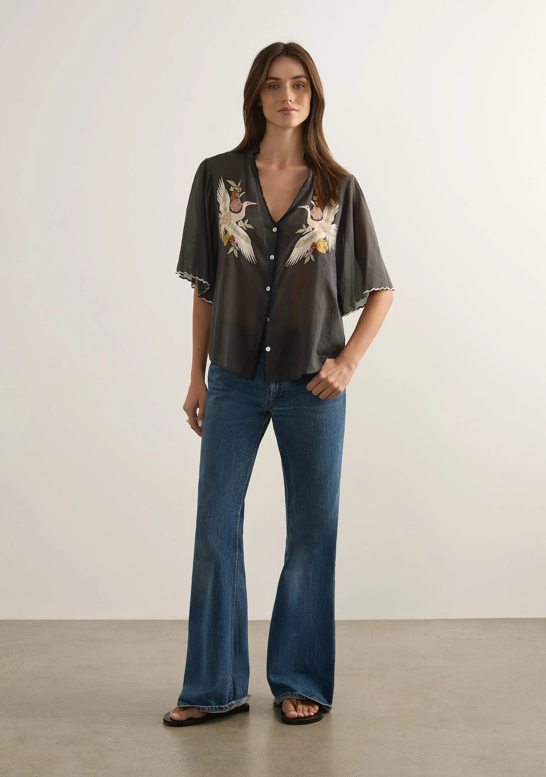 Zoe Embroidered Blouse | Pre Order - Buy Now sold by Auguste The Label product image thumbnail 2