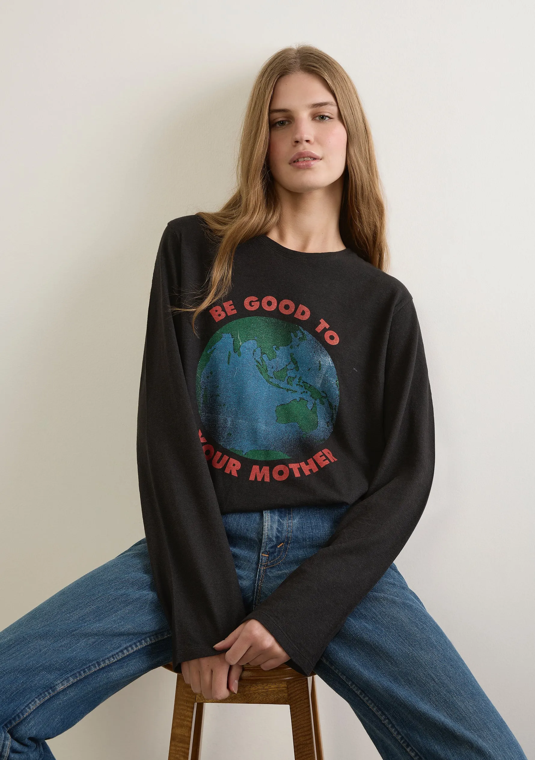 Be Good to Your Mother Long Sleeve - Charity Tee sold by Auguste The Label product image thumbnail 2