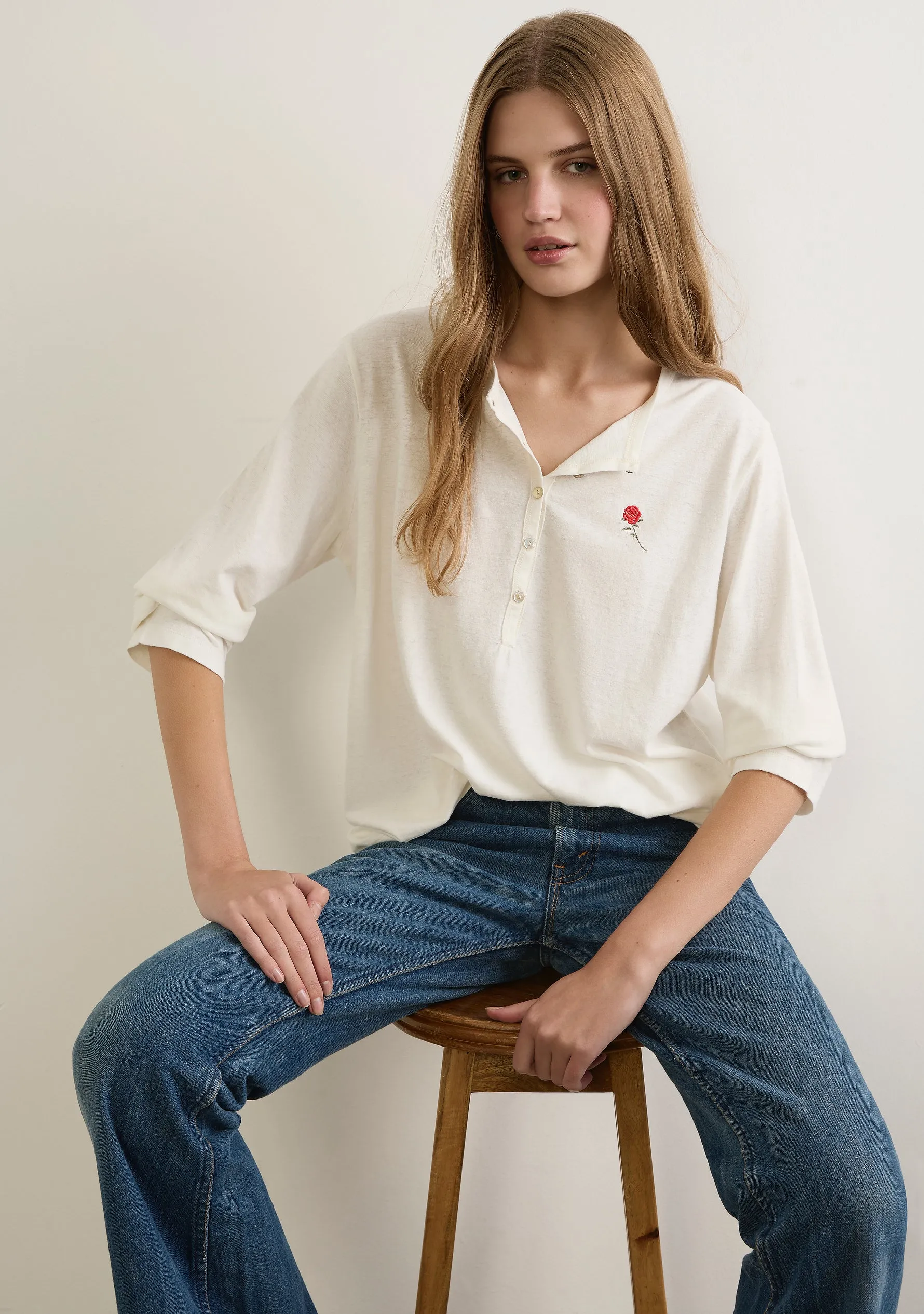 Kirby Henley Tee sold by Auguste The Label product image thumbnail 2