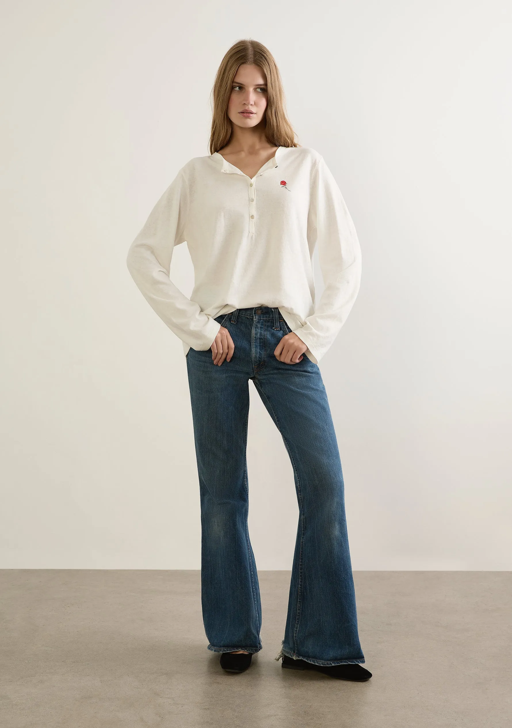 Kirby Henley Tee sold by Auguste The Label