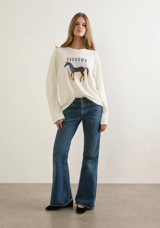 Sundown North Long Sleeve Tee made by Auguste The Label