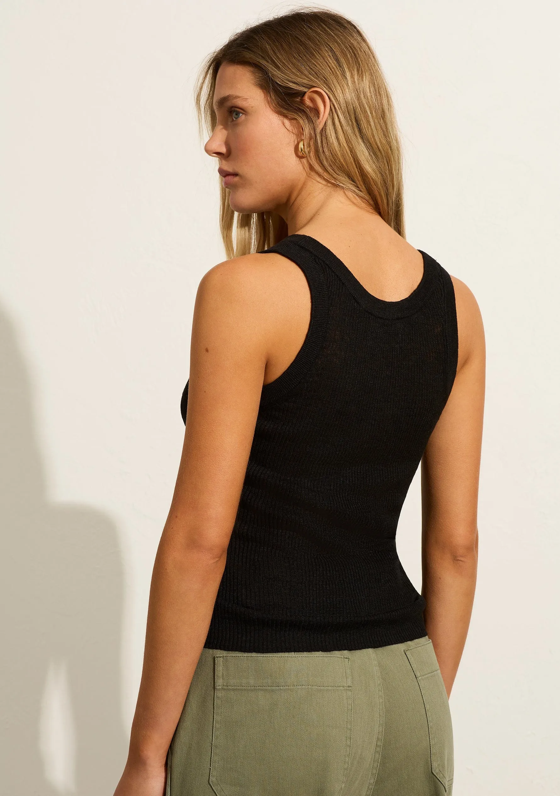 Tia Knit Tank sold by Auguste The Label product image thumbnail 3