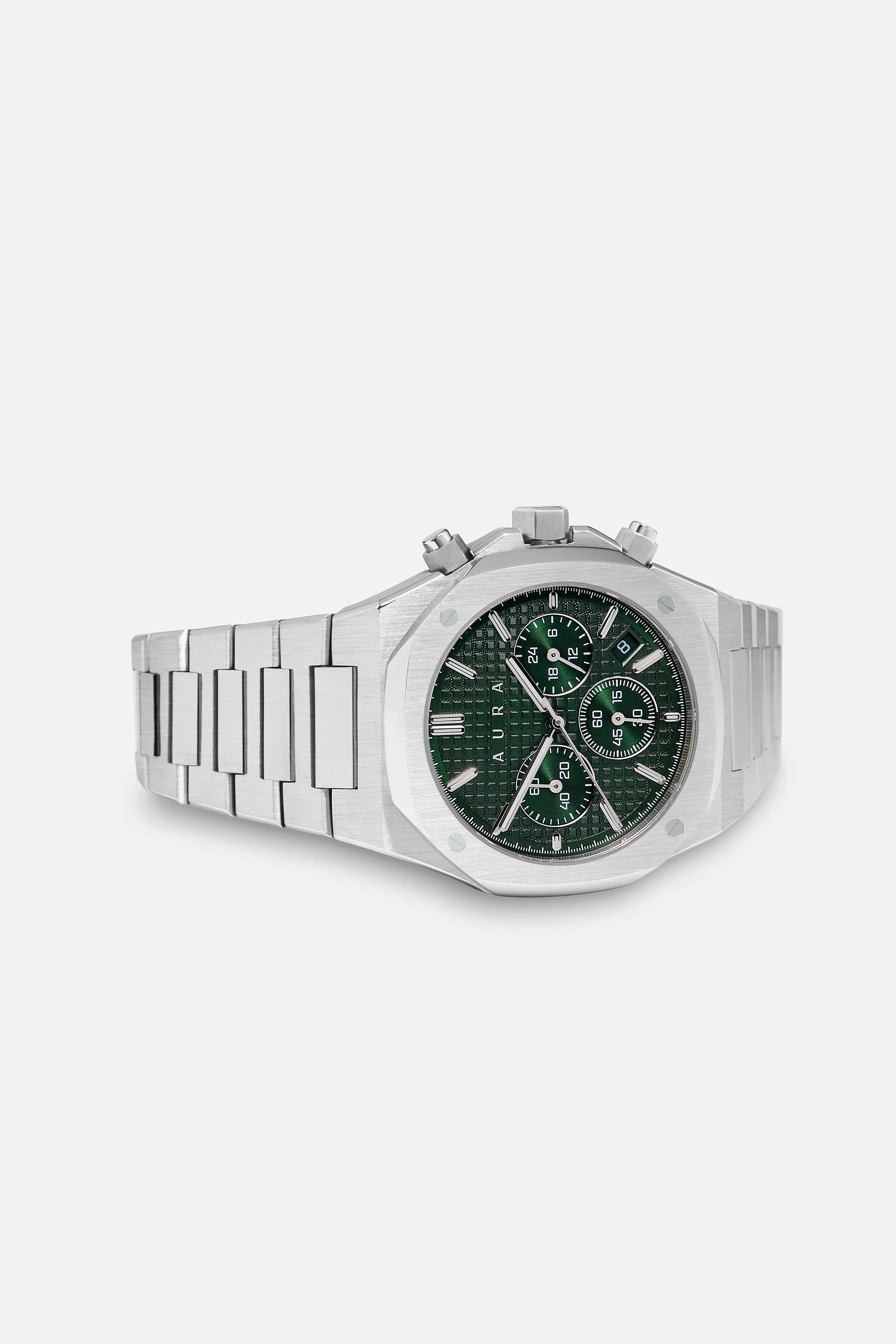 Chronograph 001: Steel/Hunter sold by Aura product image thumbnail 2