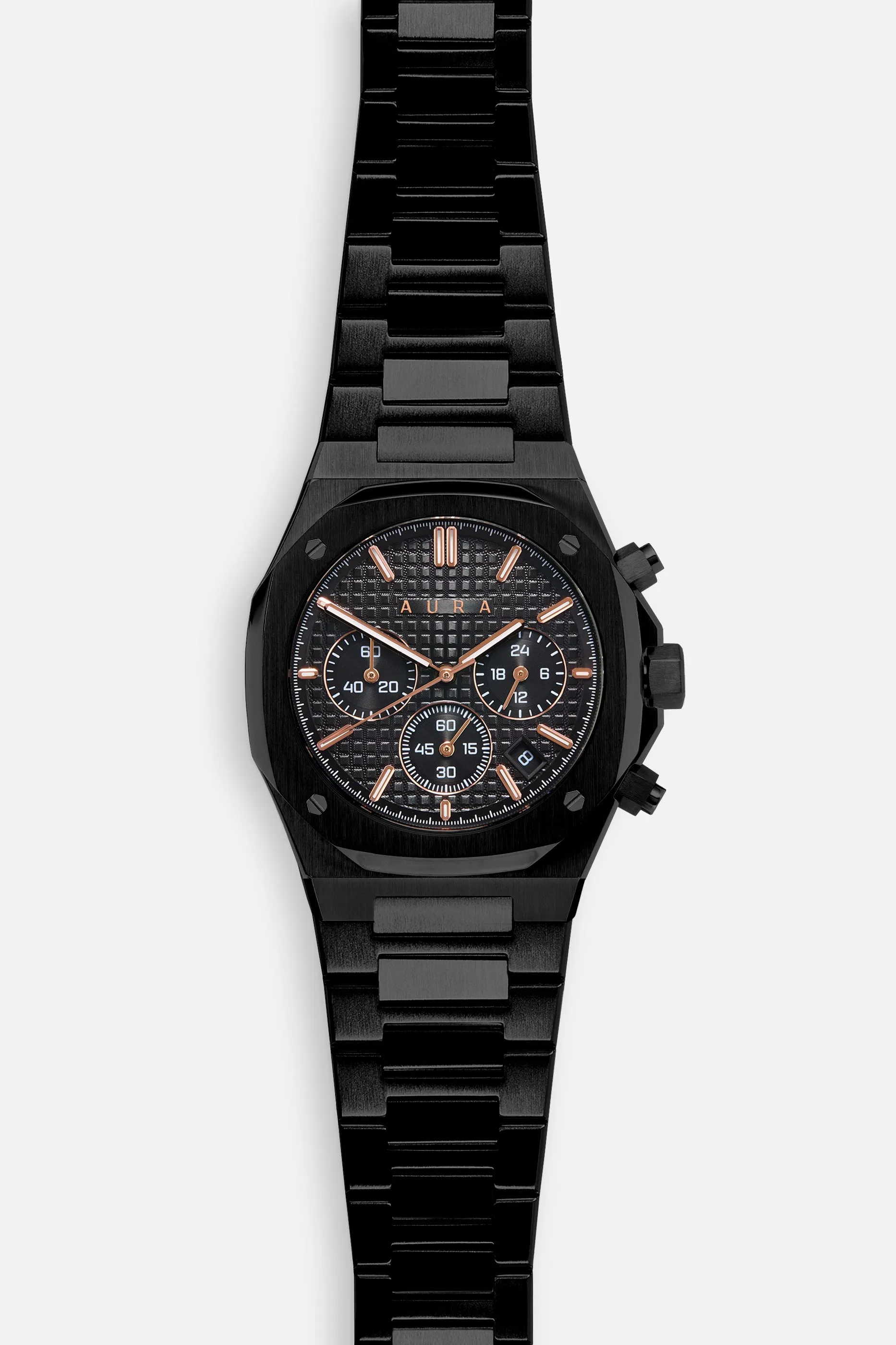 Chronograph 001: Black/Rose sold by Aura product image thumbnail 3