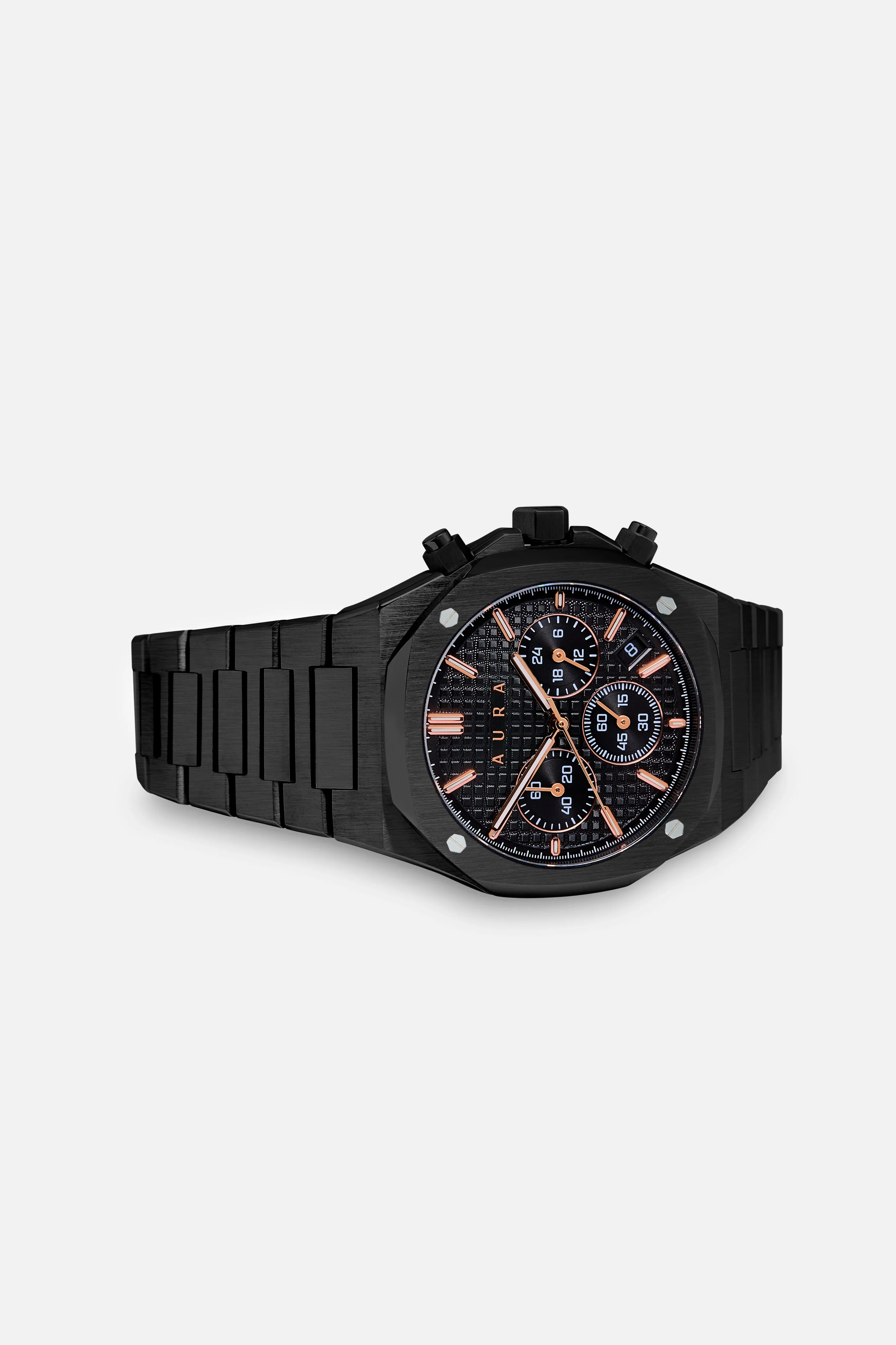 Chronograph 001: Black/Rose sold by Aura product image thumbnail 2