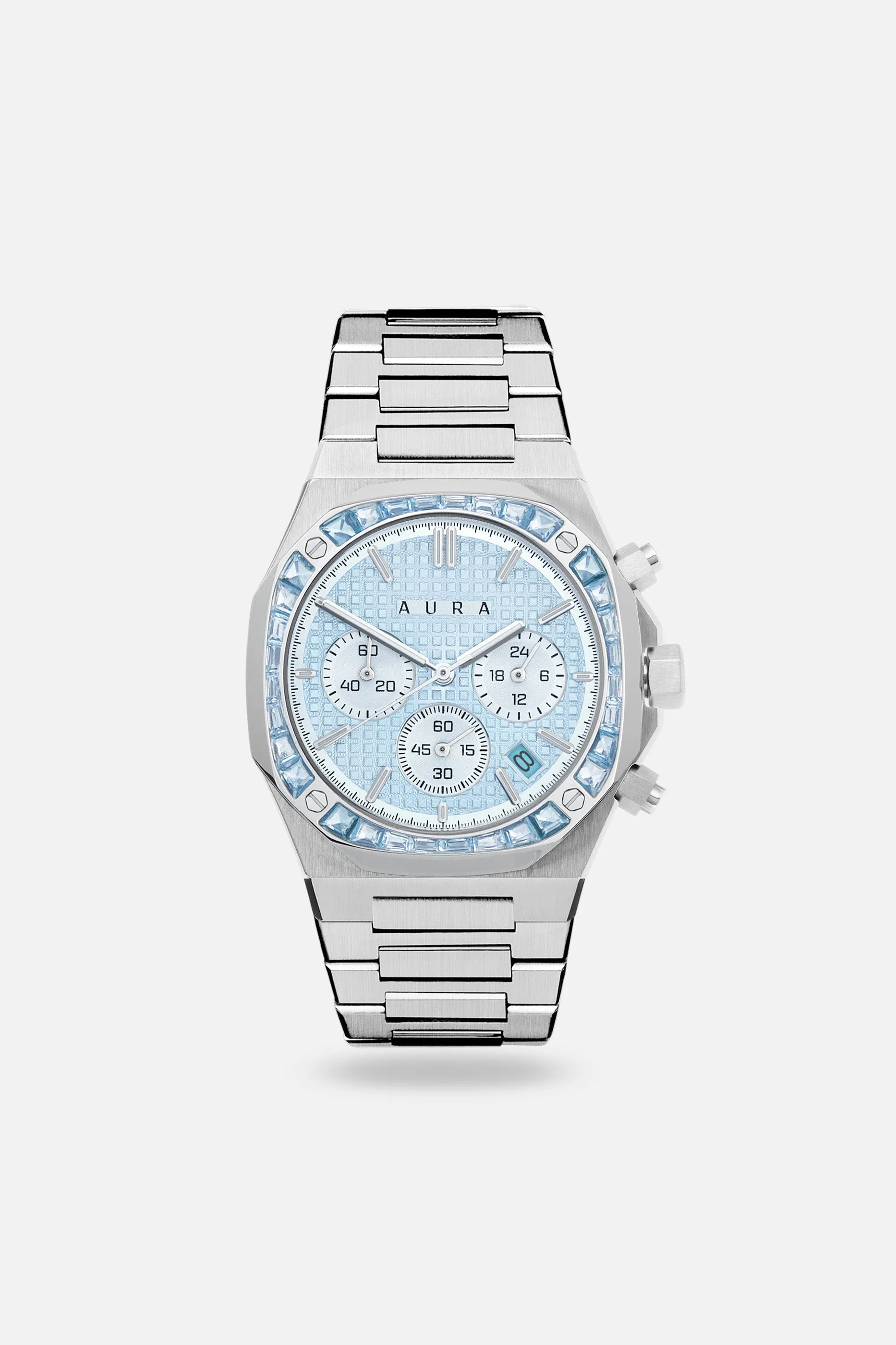 Chronograph 001: Steel/Azure sold by Aura