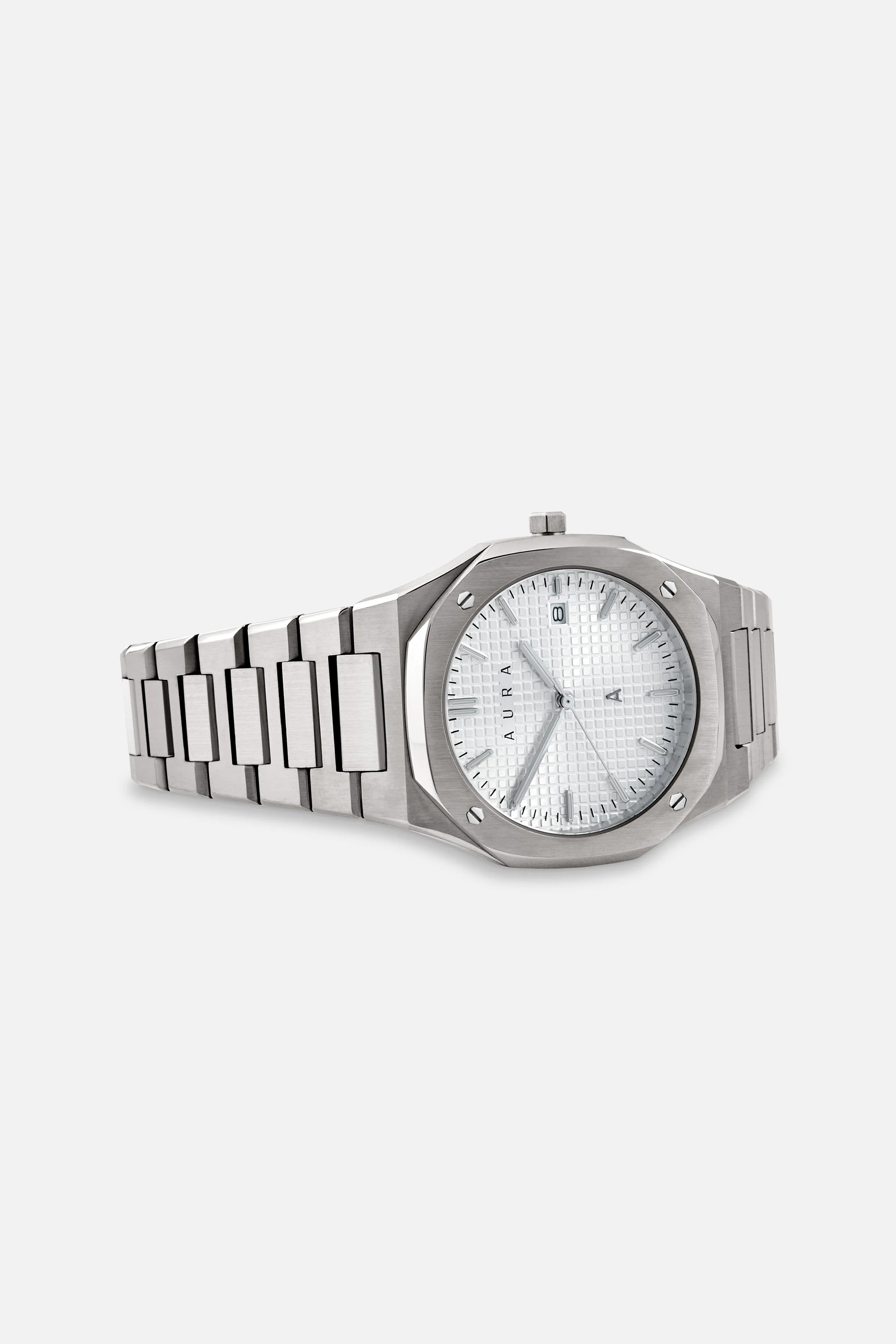 Date 004: Steel/White Unisex sold by Aura product image thumbnail 2